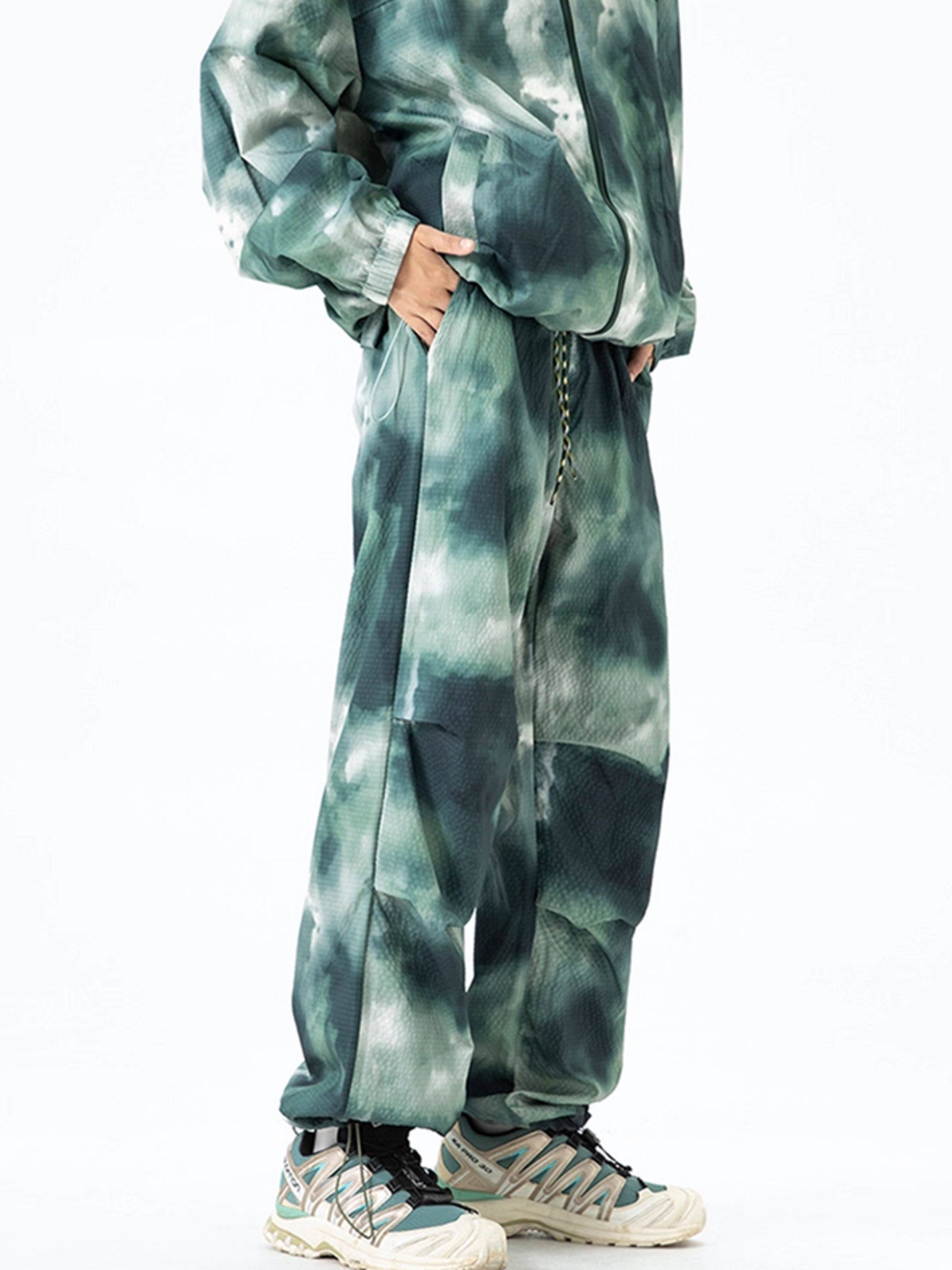 Crimp - Water-Repellent Tie-Dye Cargo Pants