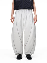 Cavefault - Water-Repellent Color-Block Curved-Leg Pants