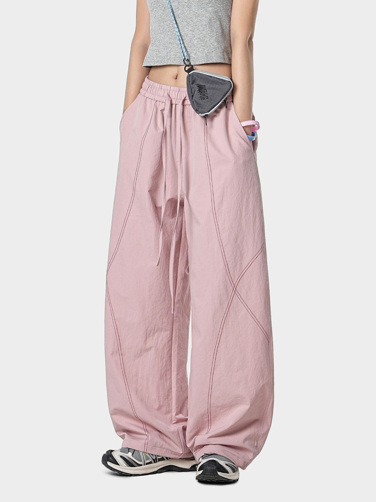 Stormrush - Unisex Contrast-Stitch Water-Repellent Paratrooper Pants