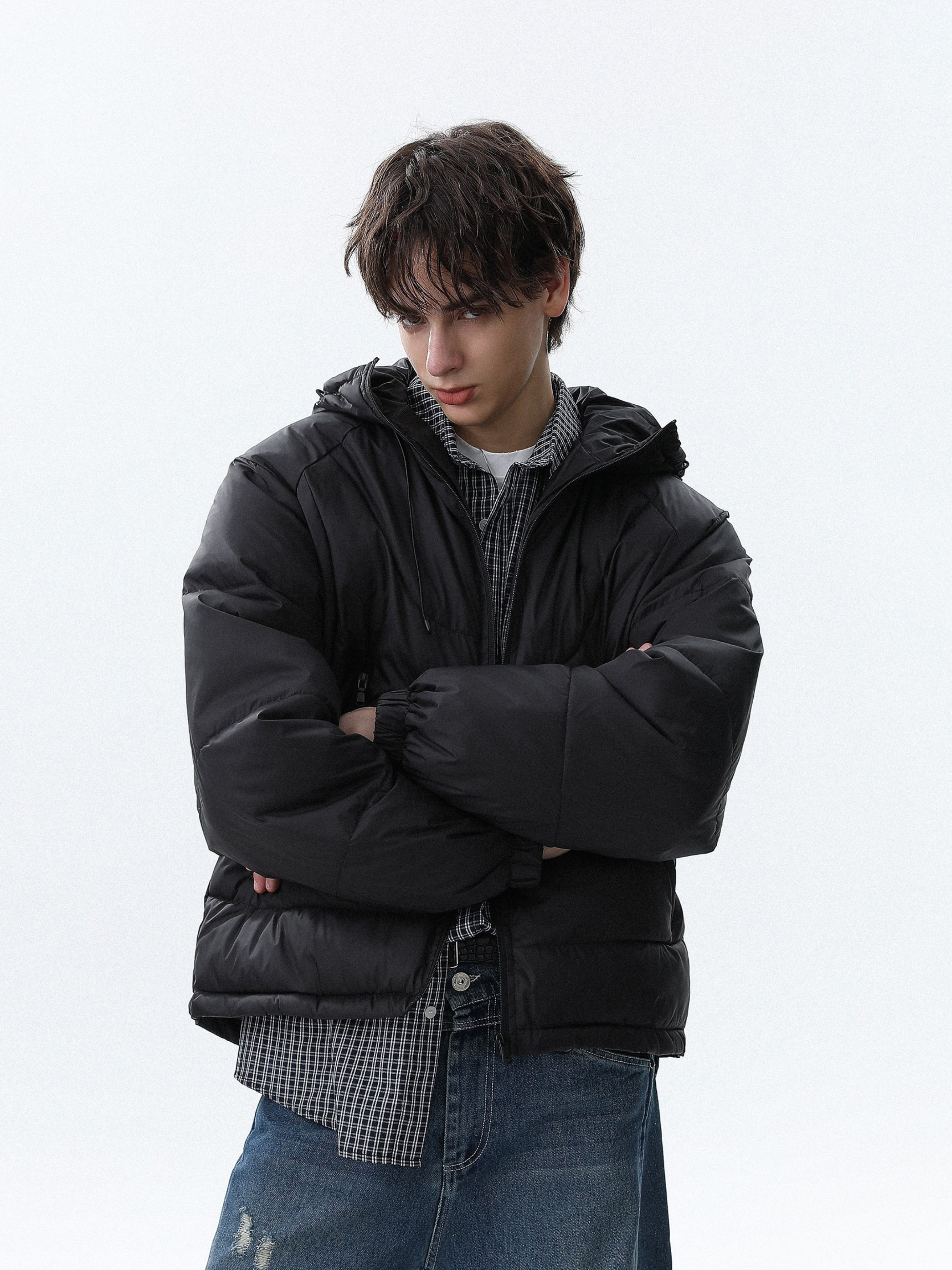 Trailcraft - Unisex Solid Color Quilted Loose Padded Jacket