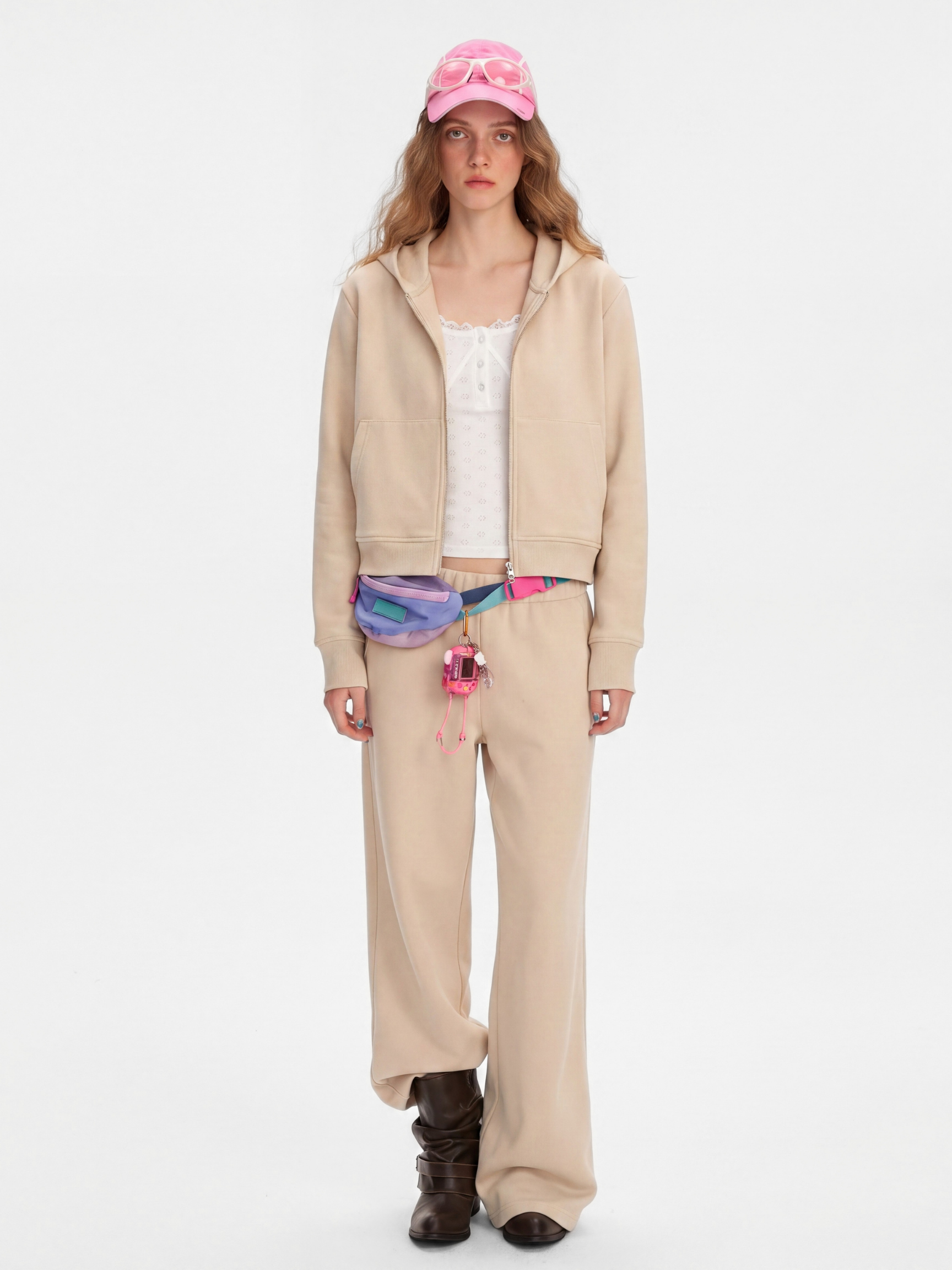 DuskLayer - Women's Air-Layer Hoodie Cardigan & Draped Jogger Pants Set