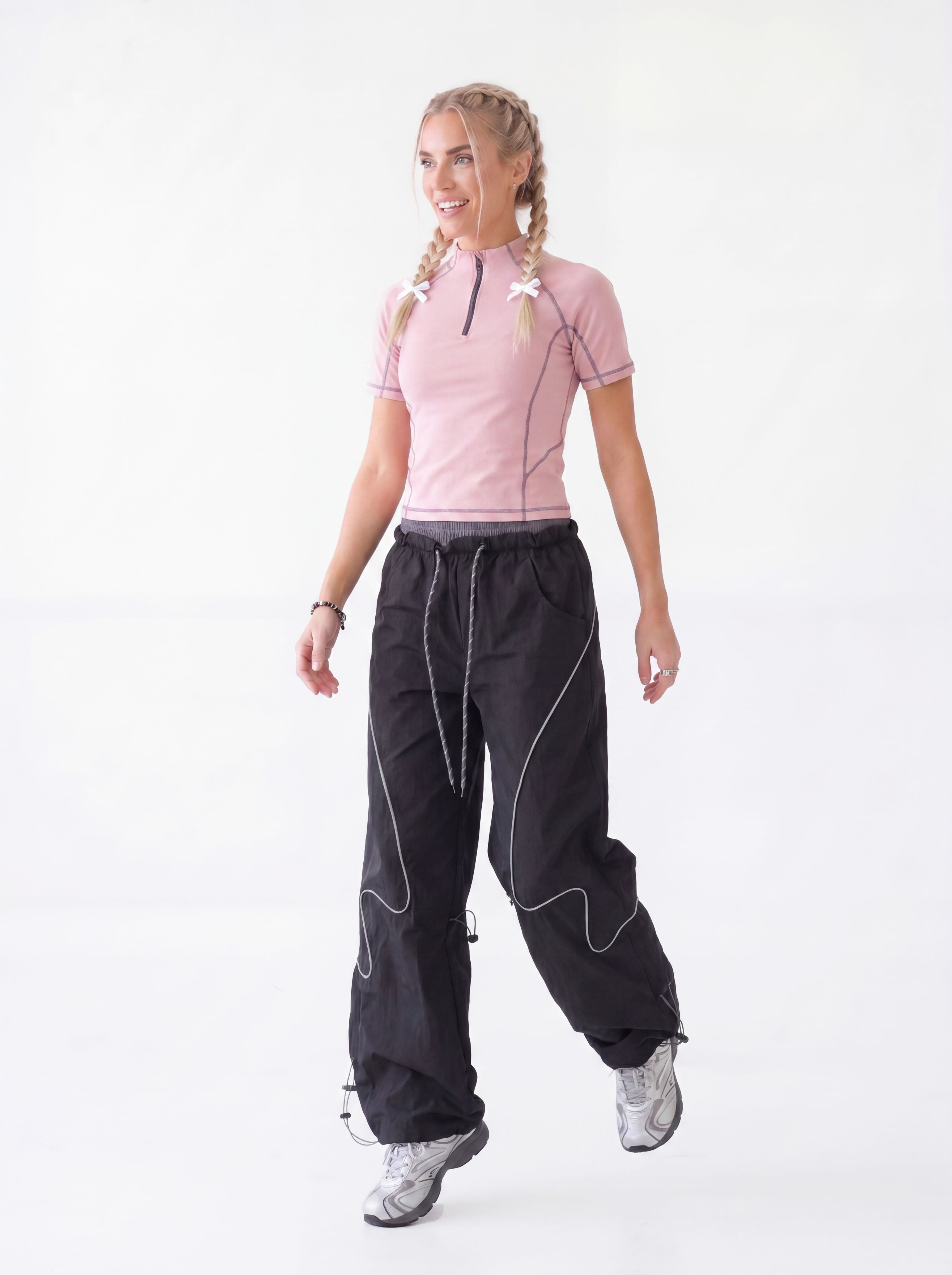 Bulwark - Women's Double-Waist Wide-Leg Parachute Pants