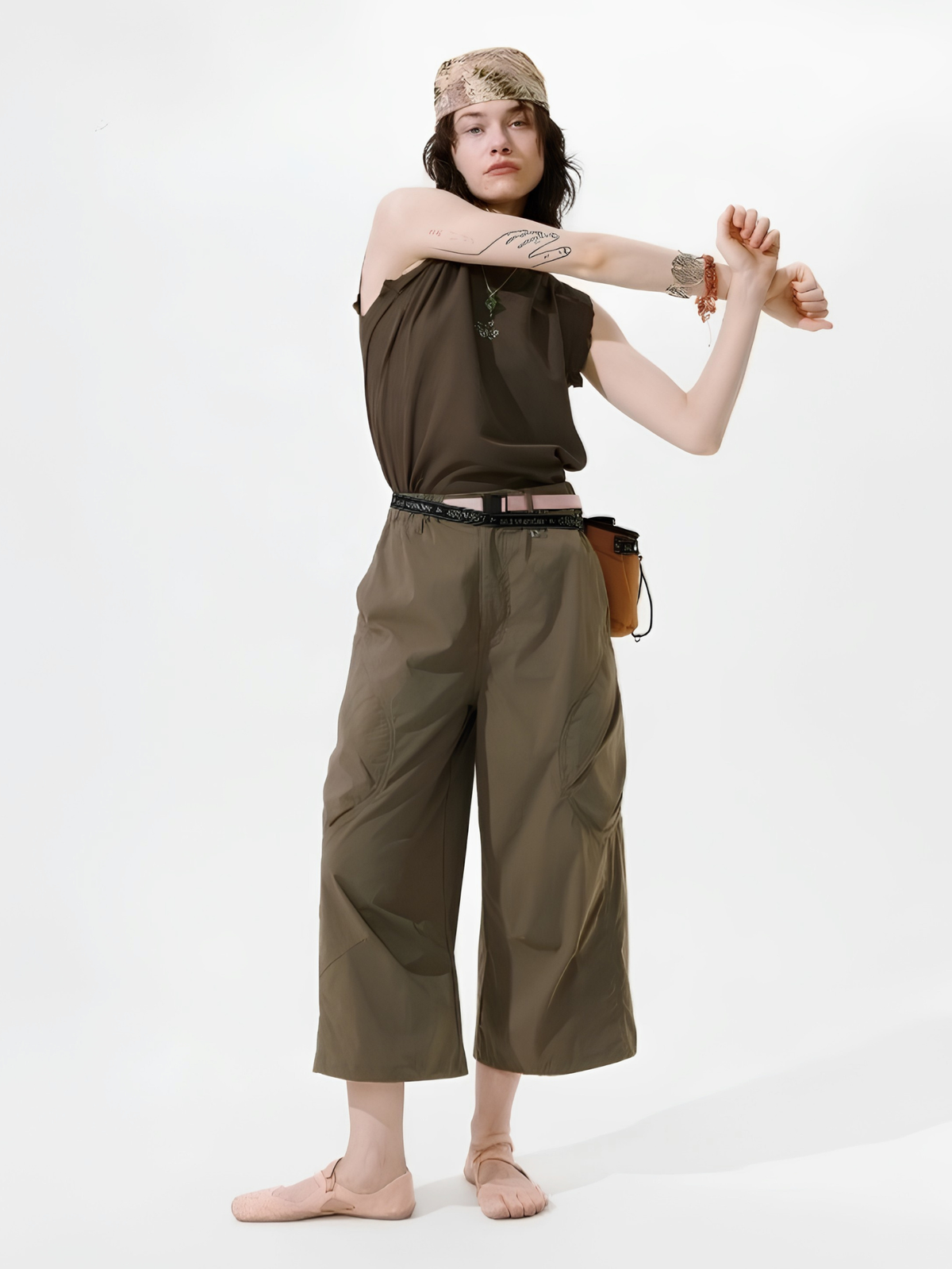 FoldDraw - Unisex Quick-Dry Adjustable Pleated Lightweight Cropped Pants