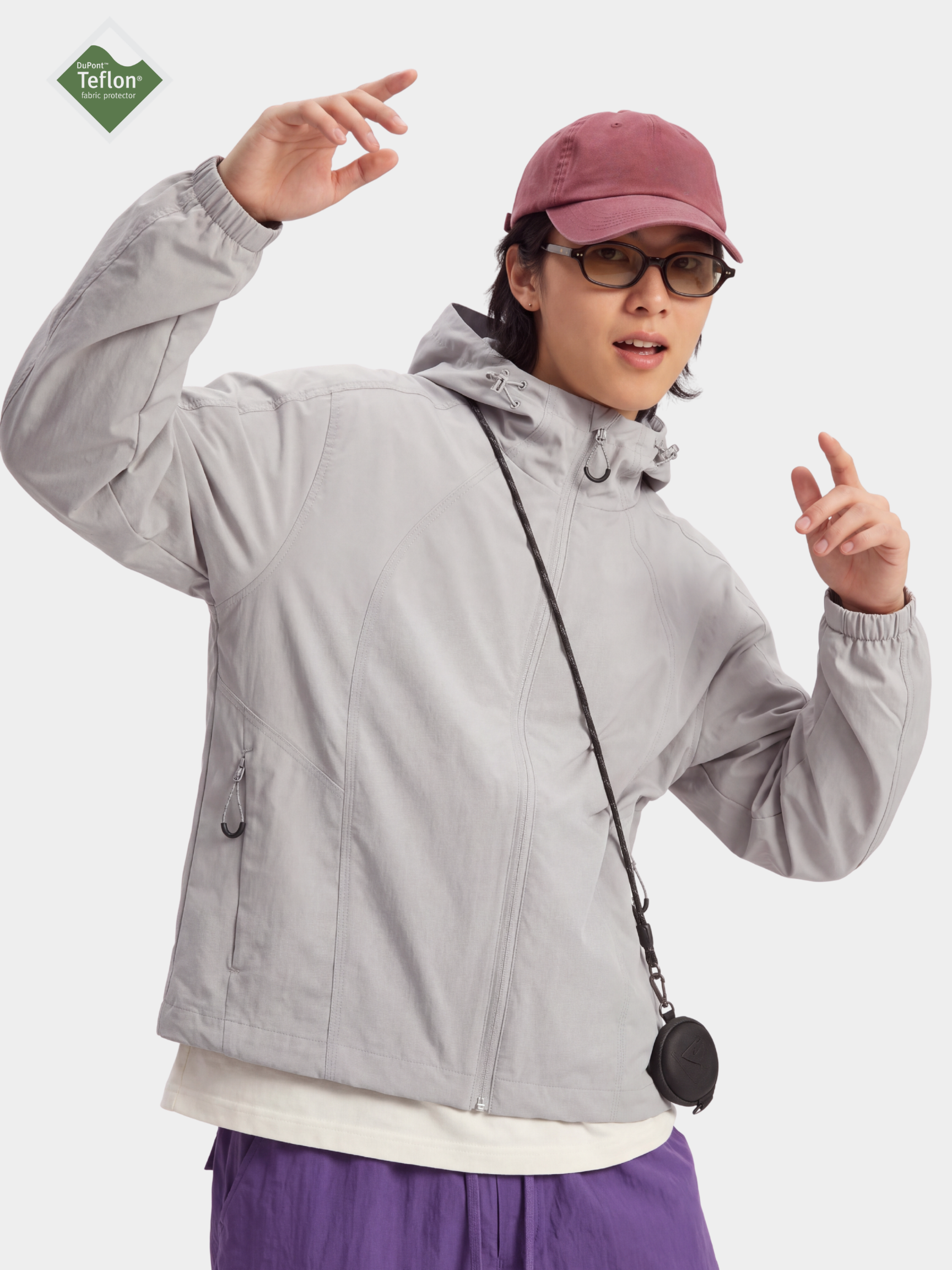 FrostStash - Unisex Teflon® Water-Repellent & Wind-Resistant Shell Jacket