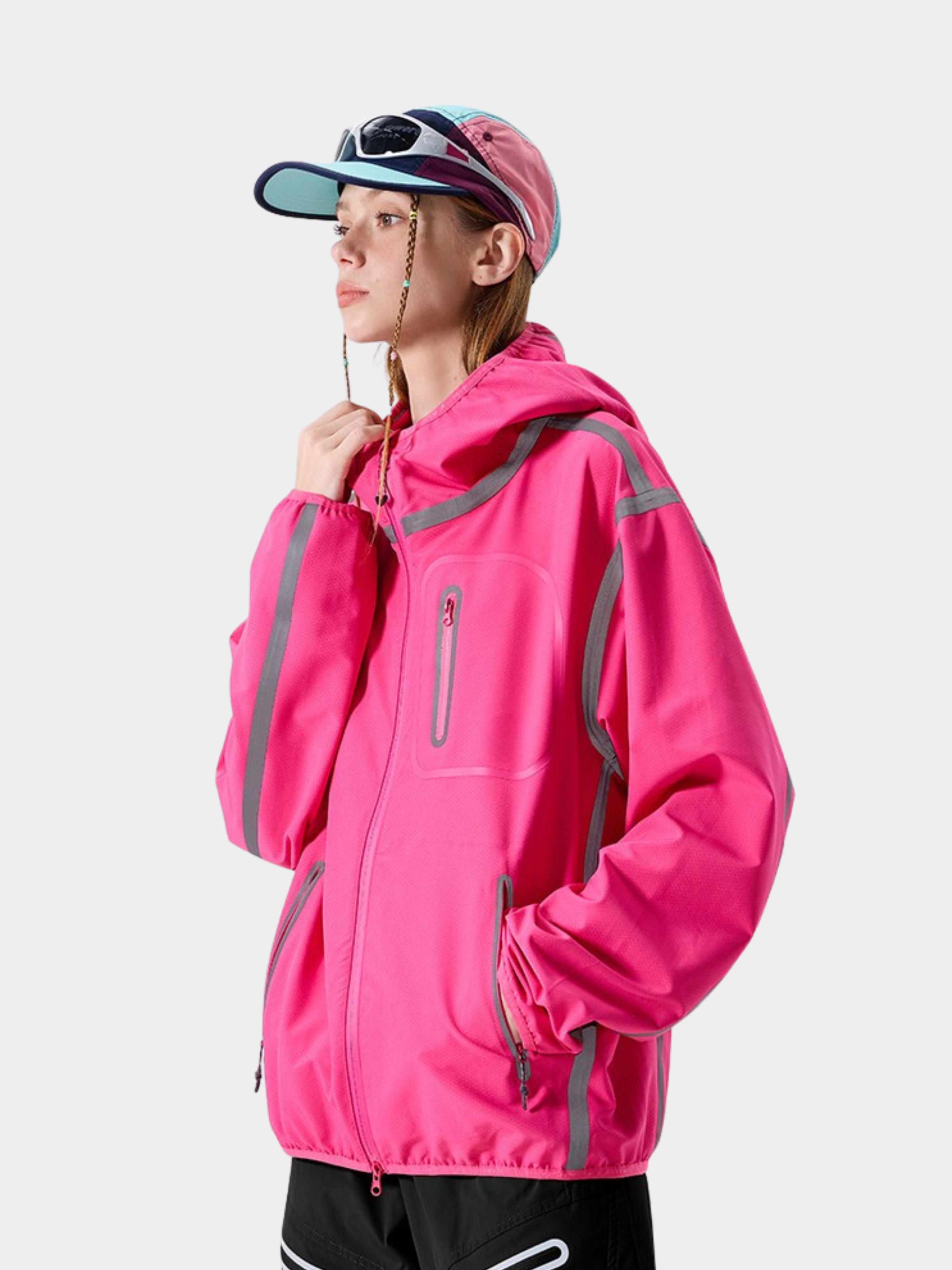 GorgePoint - Unisex Reflective Taped Water-Repellent Hard Shell Jacket