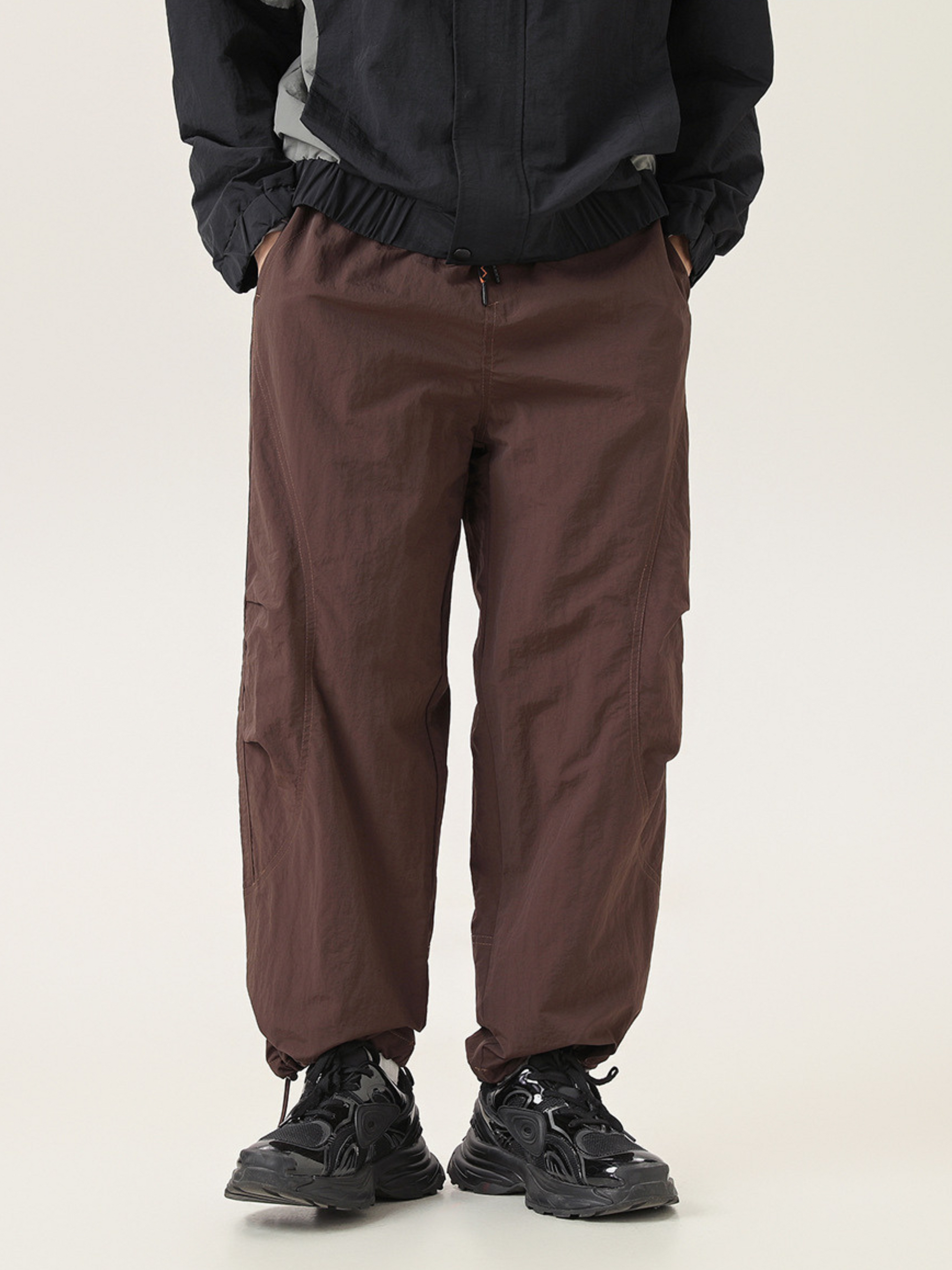 EagleTop - Unisex Padded Wide-Leg Paratrooper Pants with Brushed Lining GONGGAR SPORTS