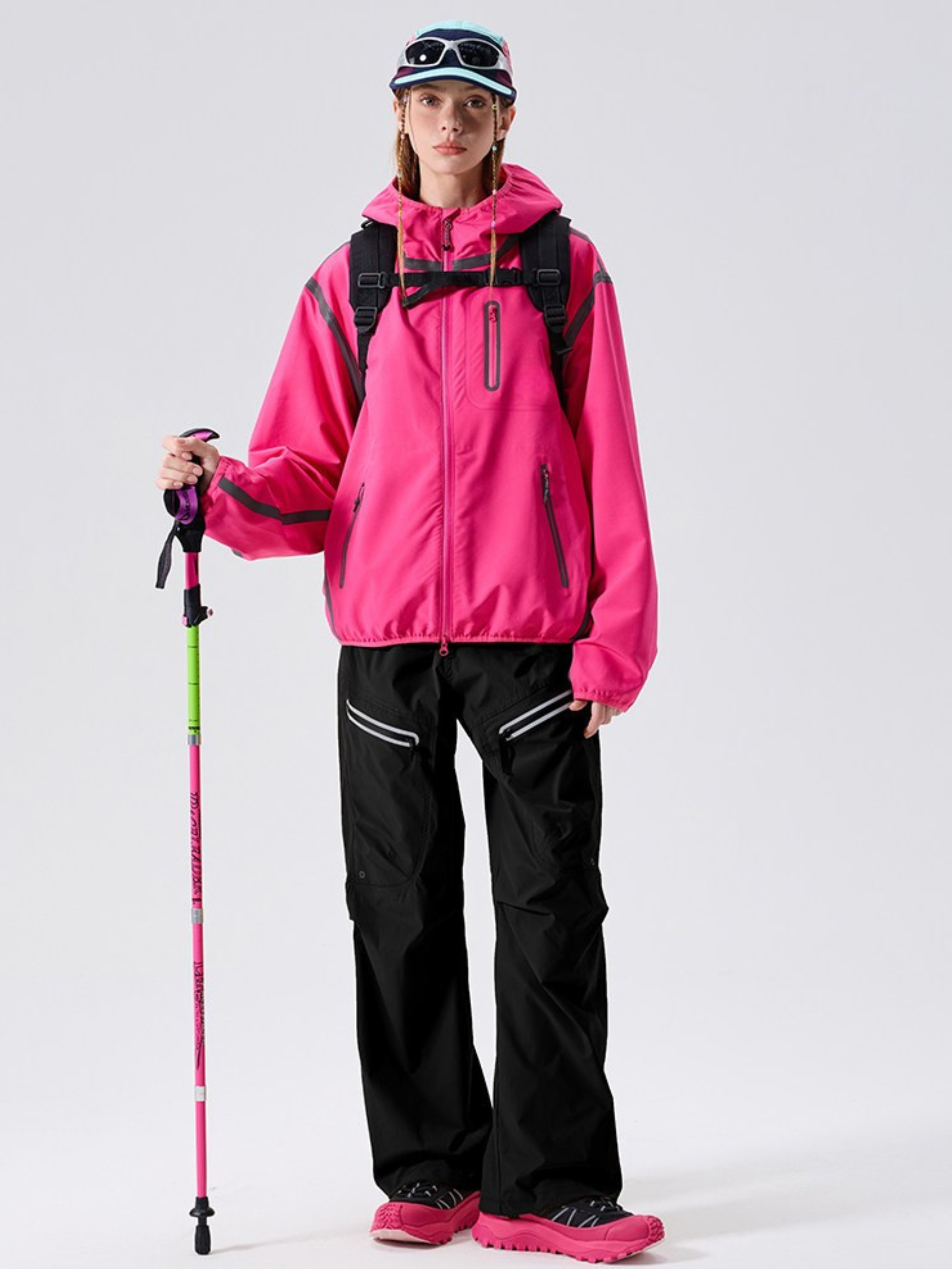 GorgePoint - Unisex Reflective Taped Water-Repellent Hard Shell Jacket