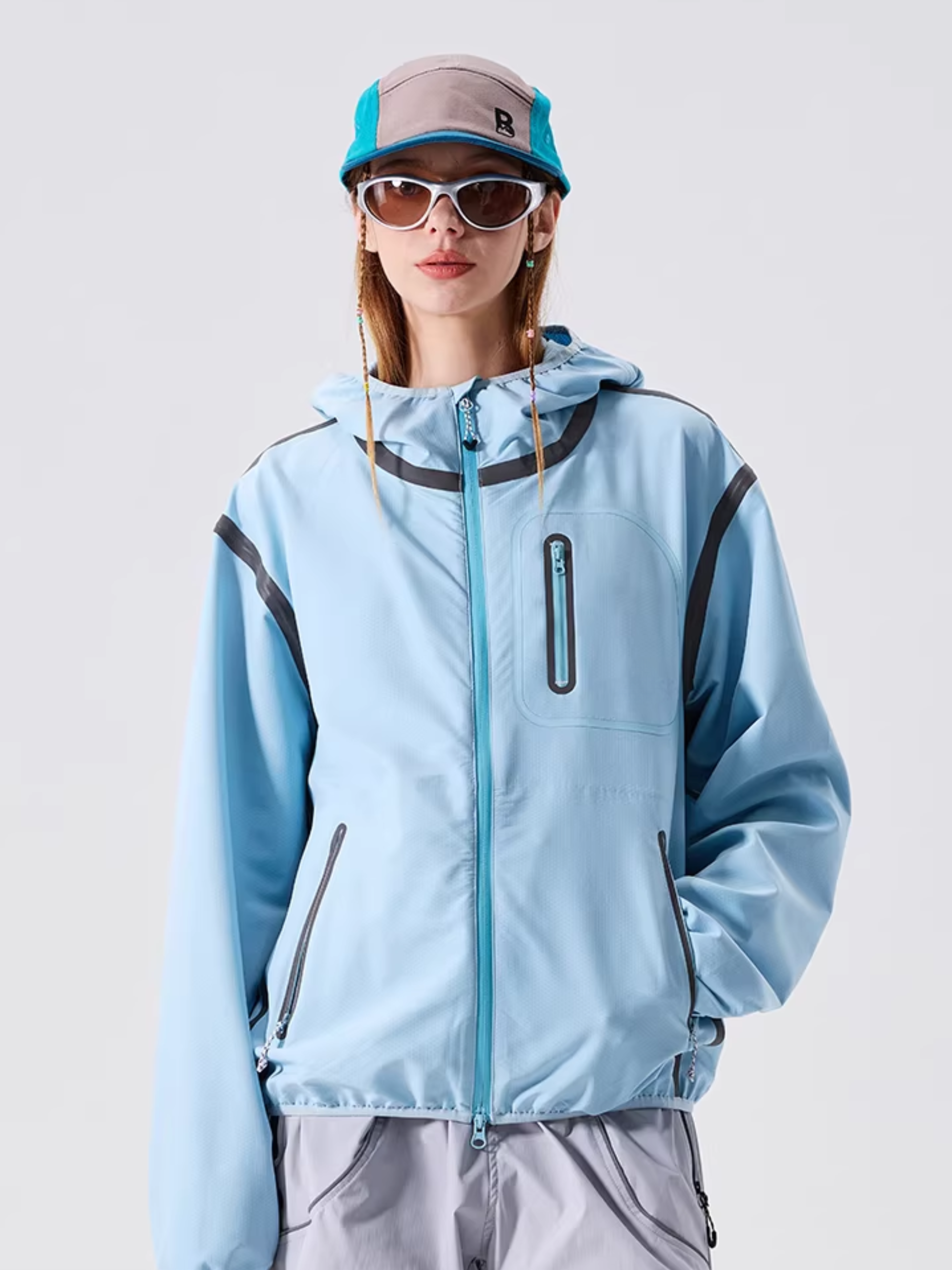 GorgePoint - Unisex Reflective Taped Water-Repellent Hard Shell Jacket