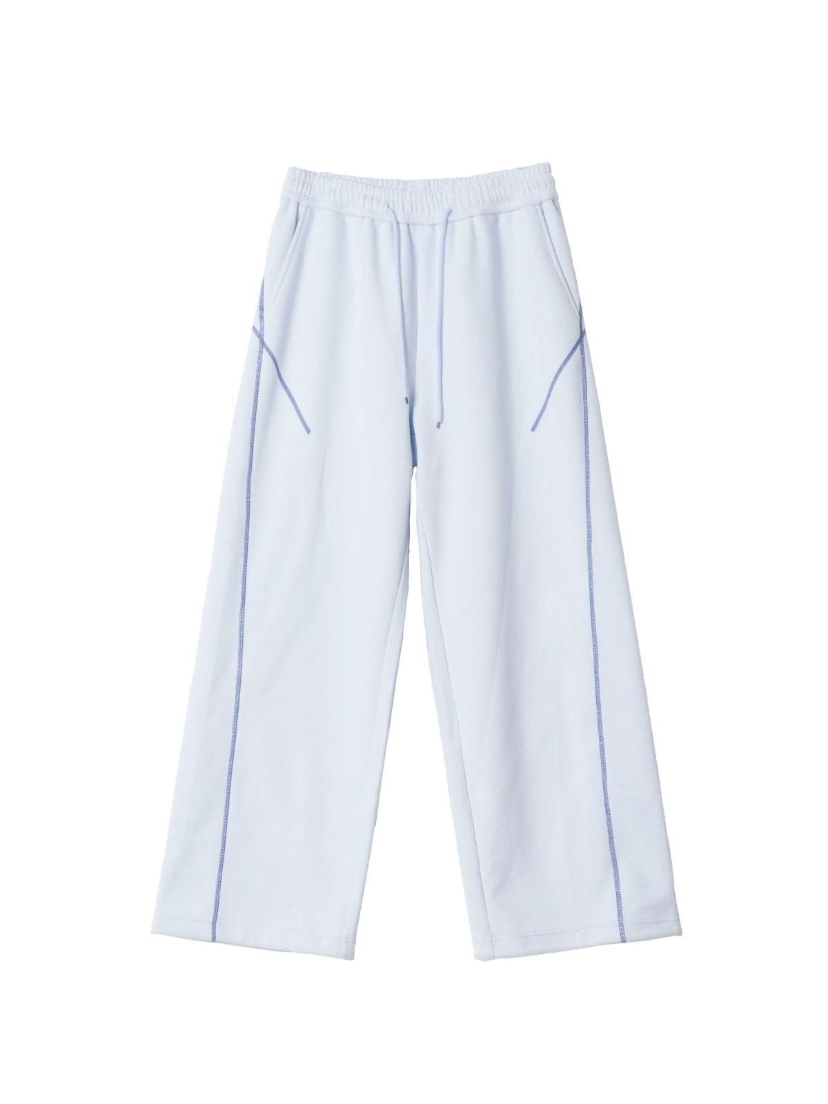 HawkSoar - Women's Contrast-Stitch Cropped Jacket & Wide-Leg Pants Set