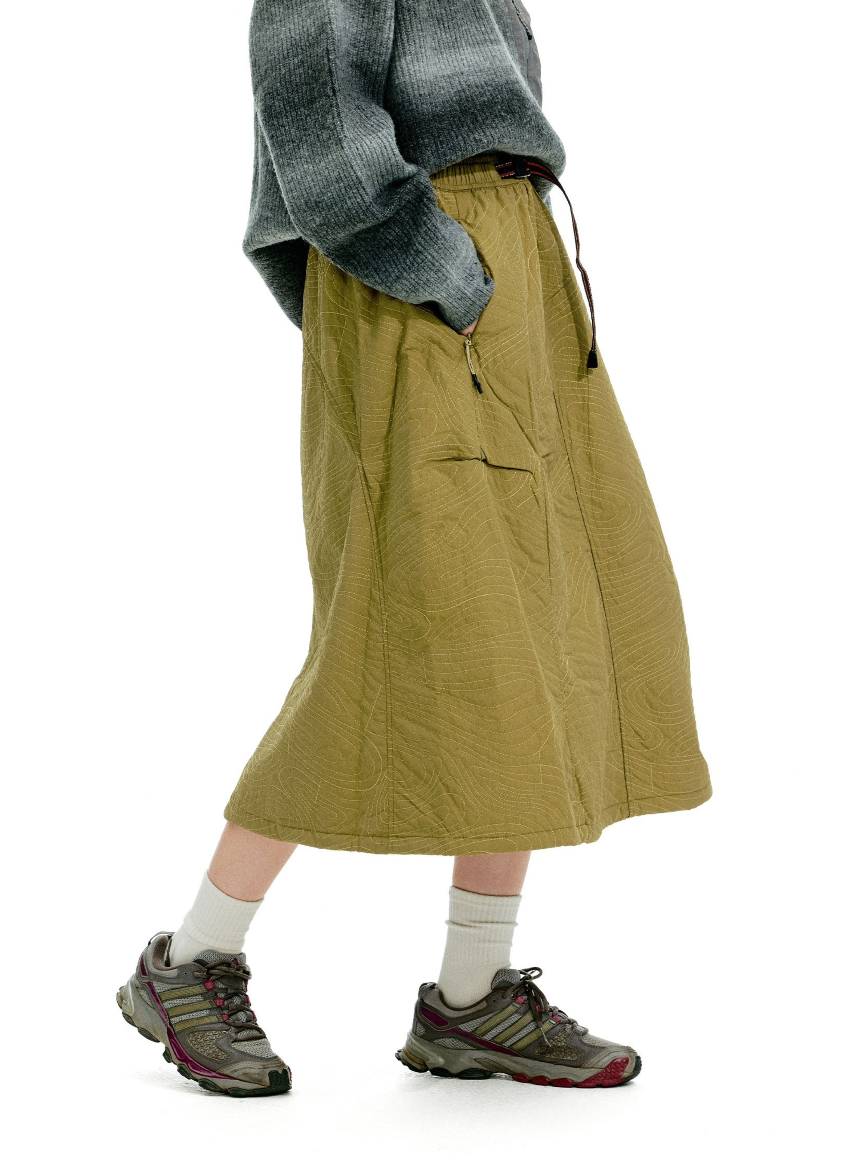 Emberflare - Women's Quilted Insulated Midi Skirt