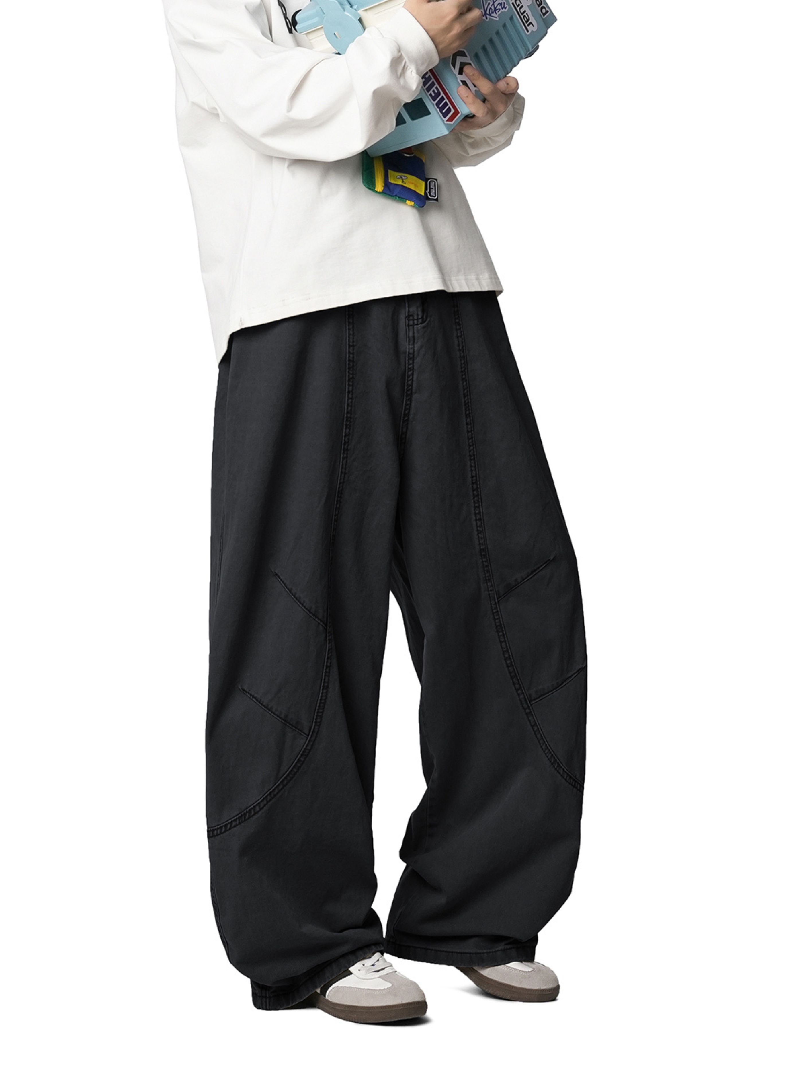 Freewind - Men's Pure Cotton Straight-Leg Loose Scimitar Pants