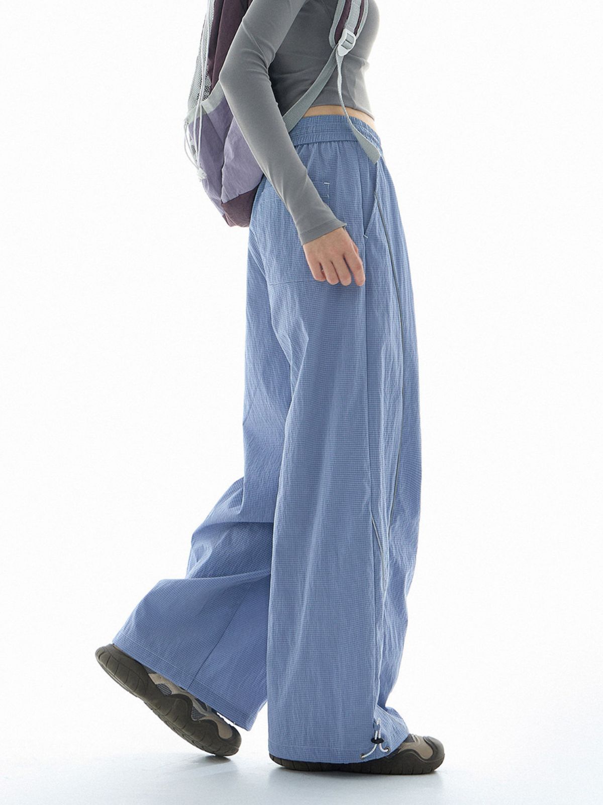 Shadetrek - Unisex Lightweight & Reflective Color-Block Wide-Leg Pants