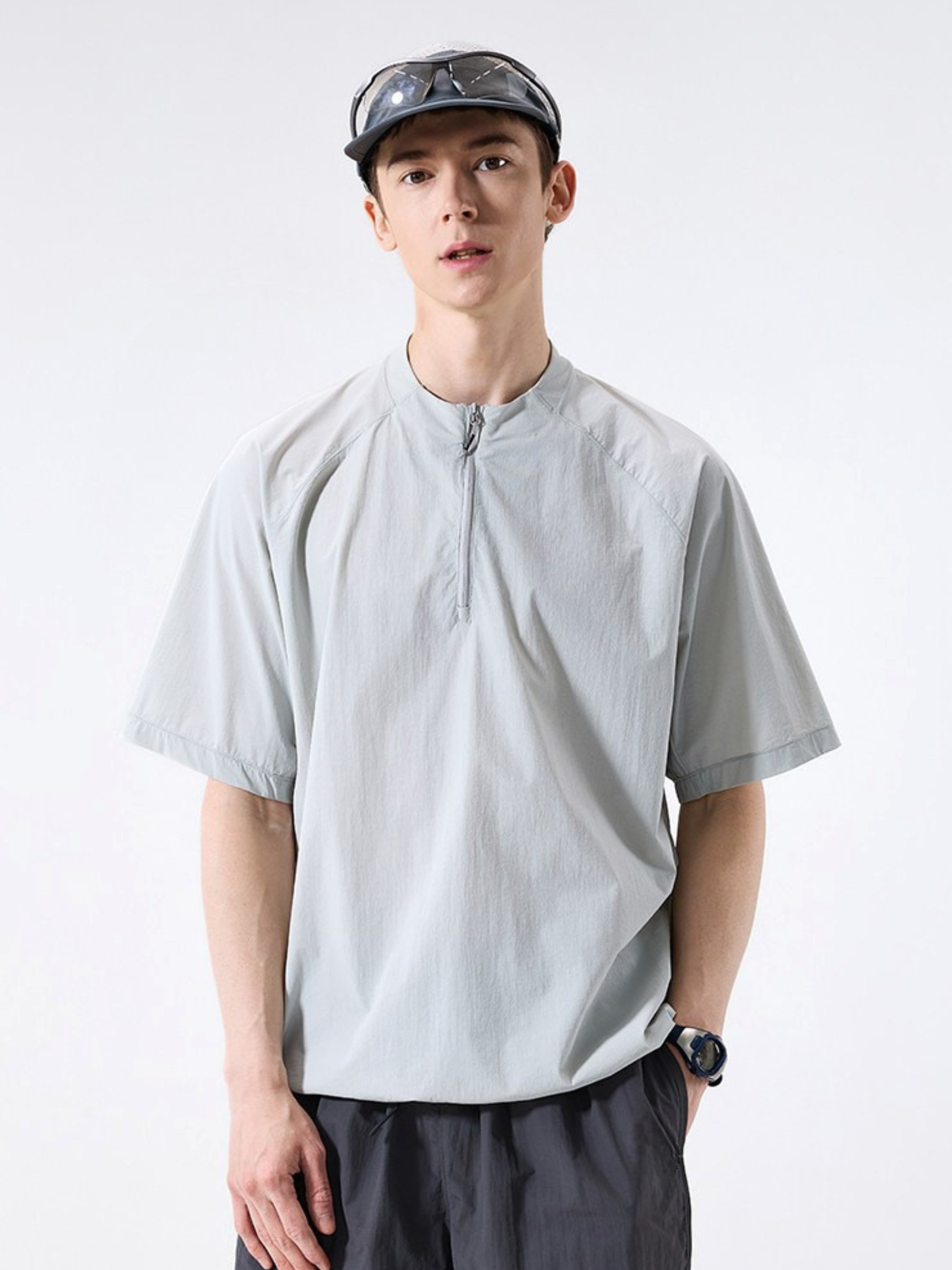 VentFlow - Moisture-Wicking Half-Zip Quick-Dry T-Shirt