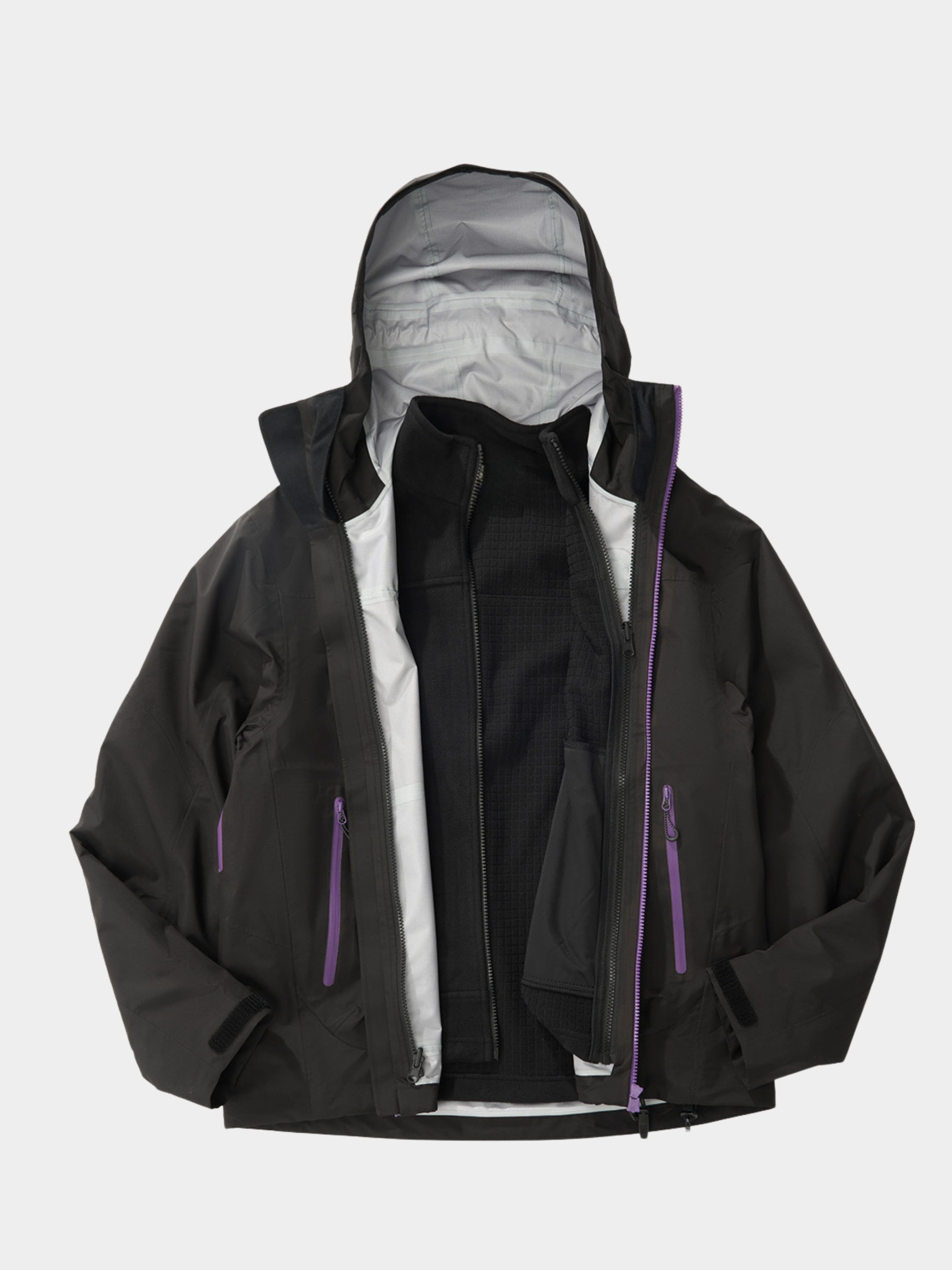 CampGlove - Men's 3-in-1 Fleece Hard Shell Jacket