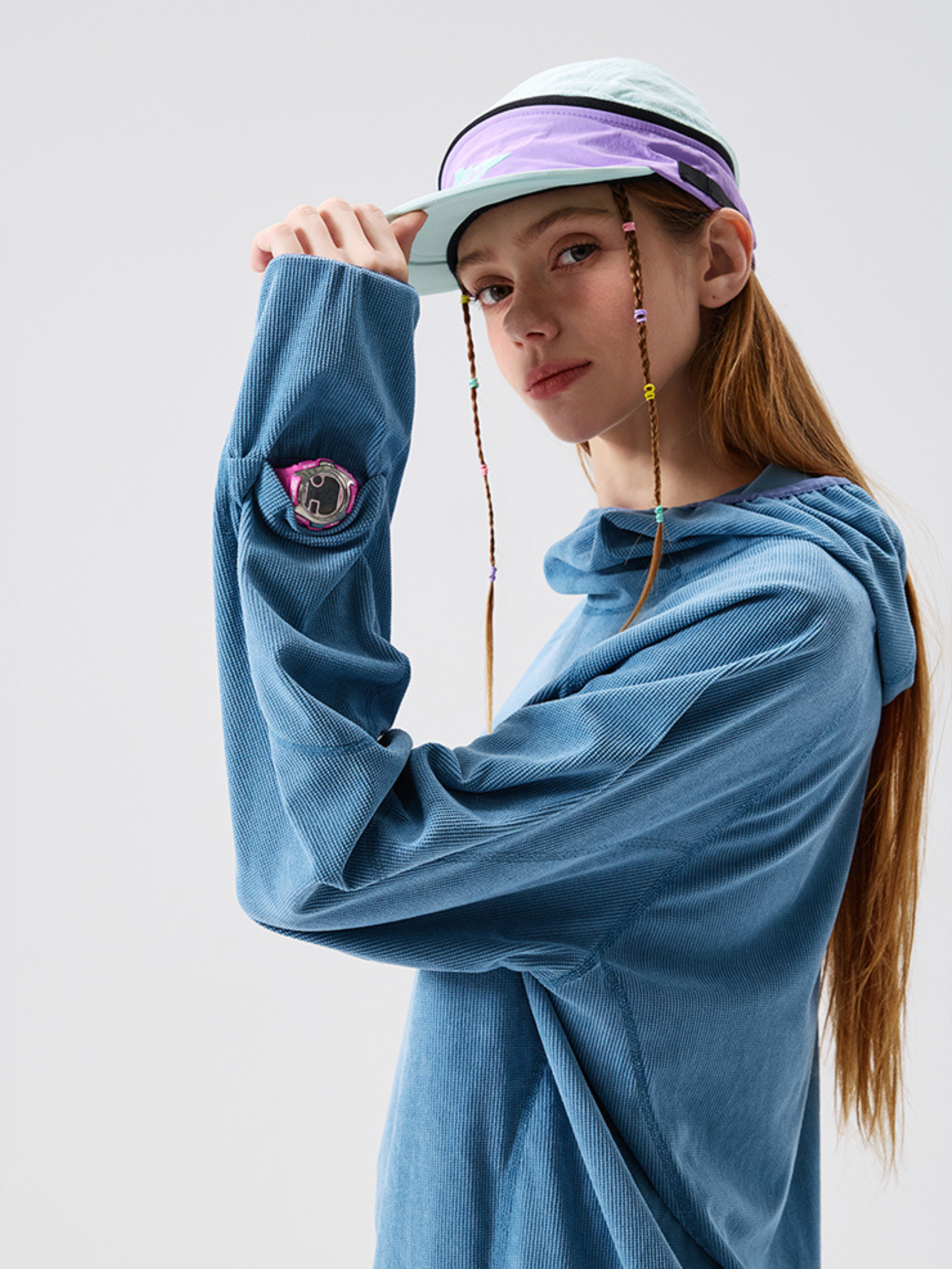 Crag - Unisex Moisture-Wicking High Neck Hoodie Base Layer