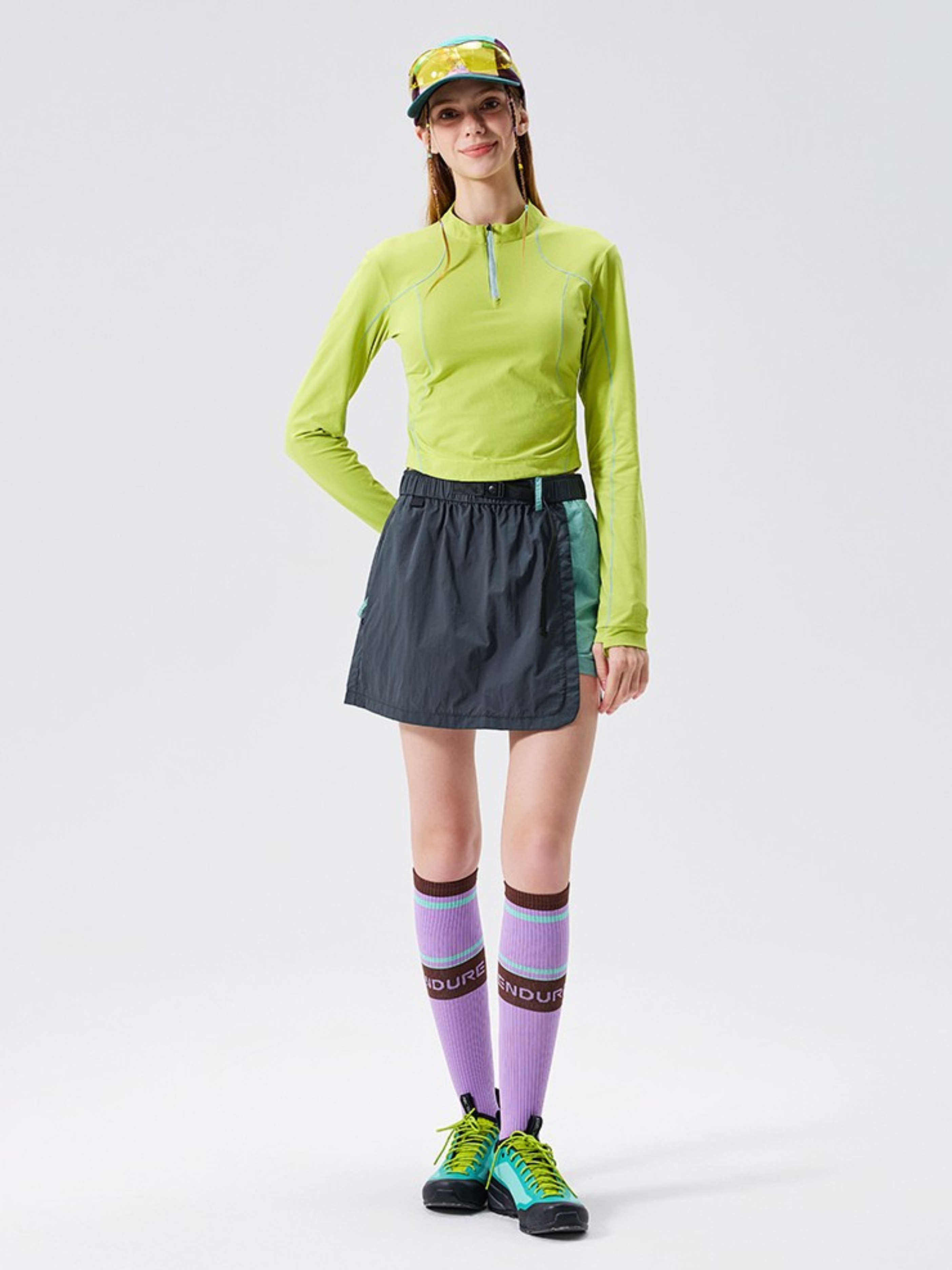 Frostthorn - Women's Half-Zip Mock Neck Yoga & Training Long Sleeve Tee