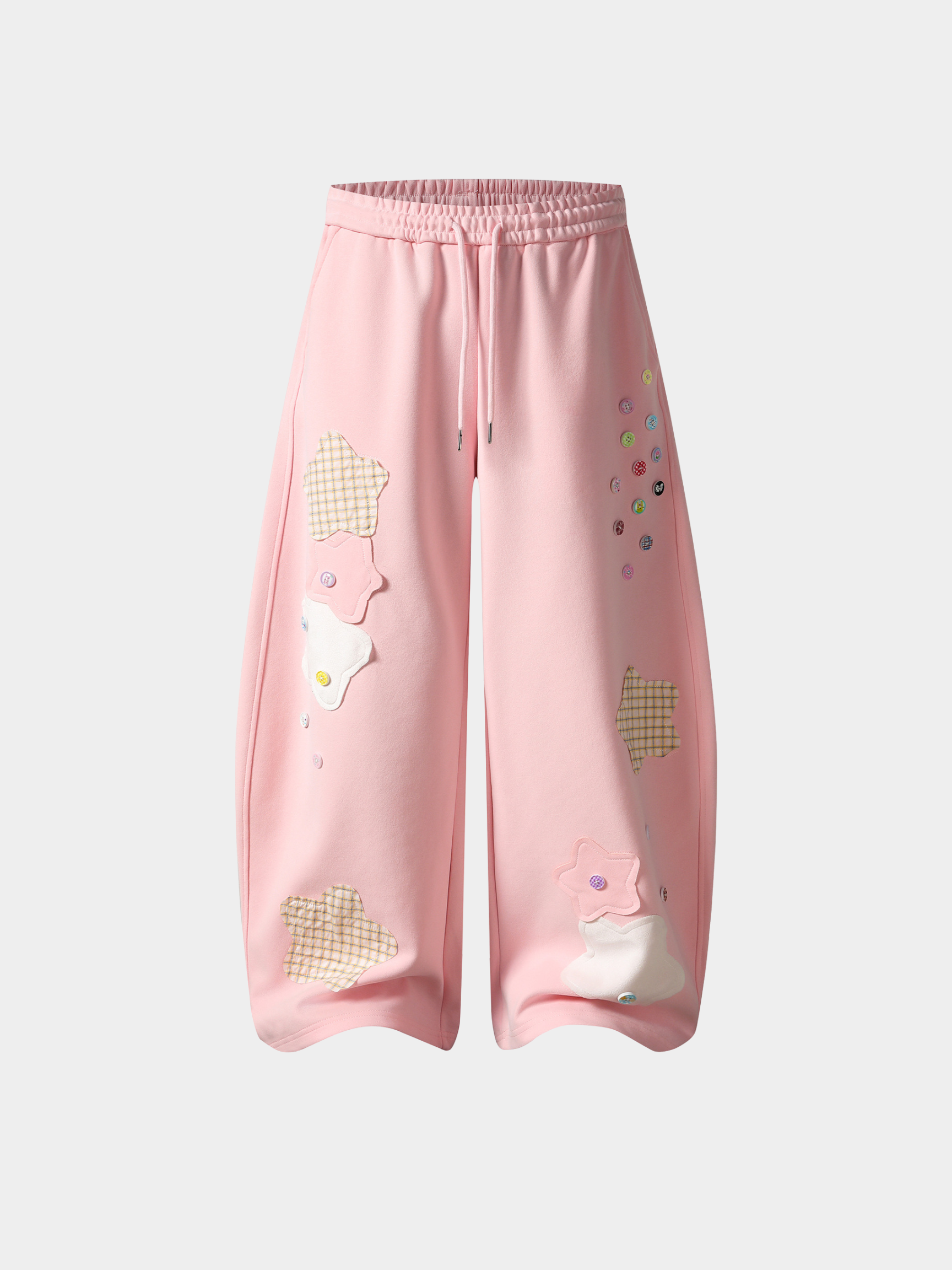 Radiance - Women's Star Patch Embroidered Relaxed Pants