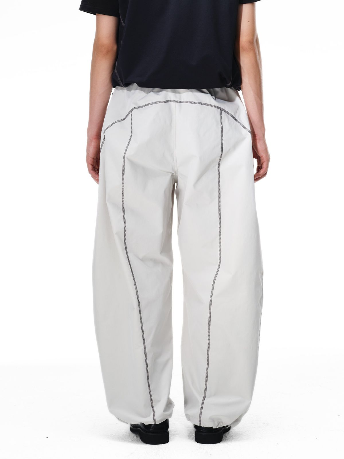 Cavefault - Water-Repellent Color-Block Curved-Leg Pants