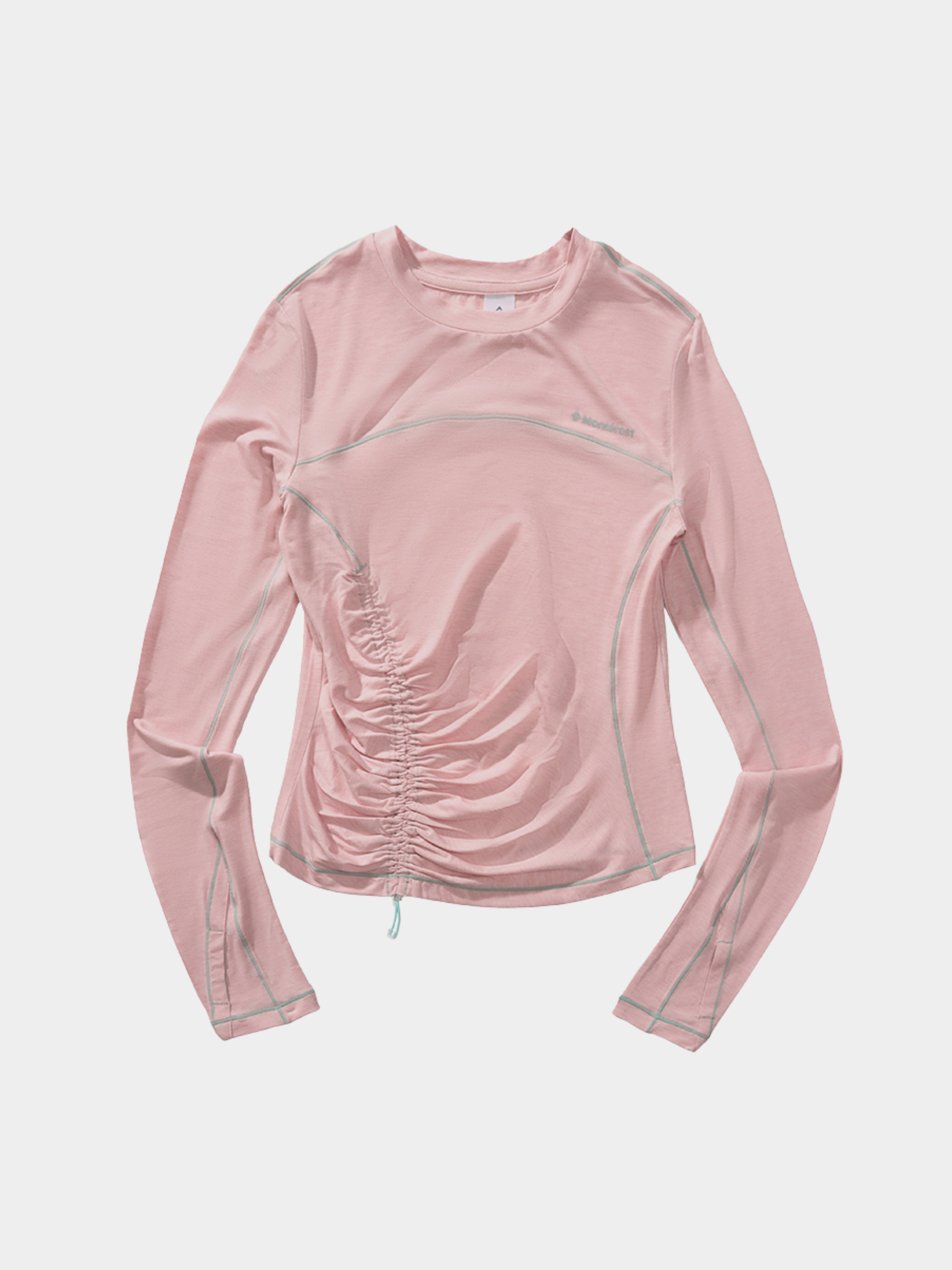 Cragnest - Women's 5A Antibacterial Wool Blend Ruched Quick-Dry T-Shirt