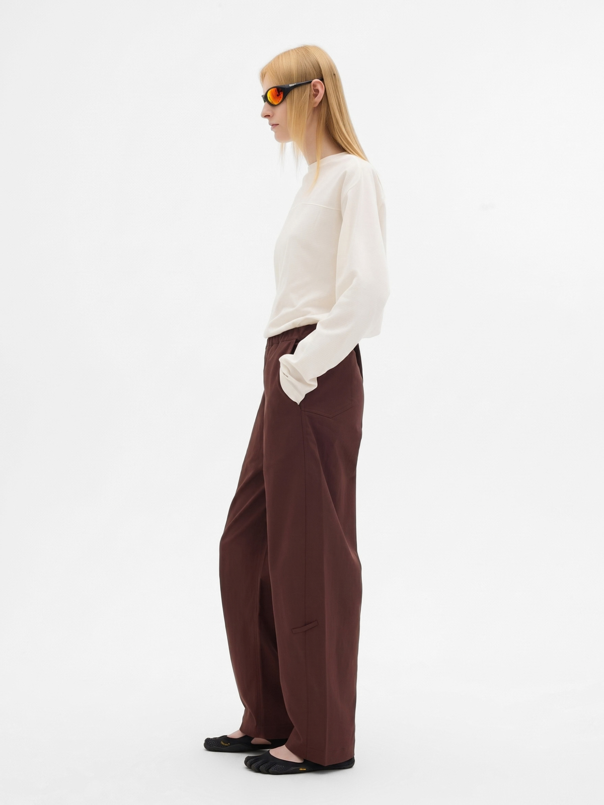RiseDrift - Unisex Wrinkle-Resistant High-Waist Curved-Leg Pants