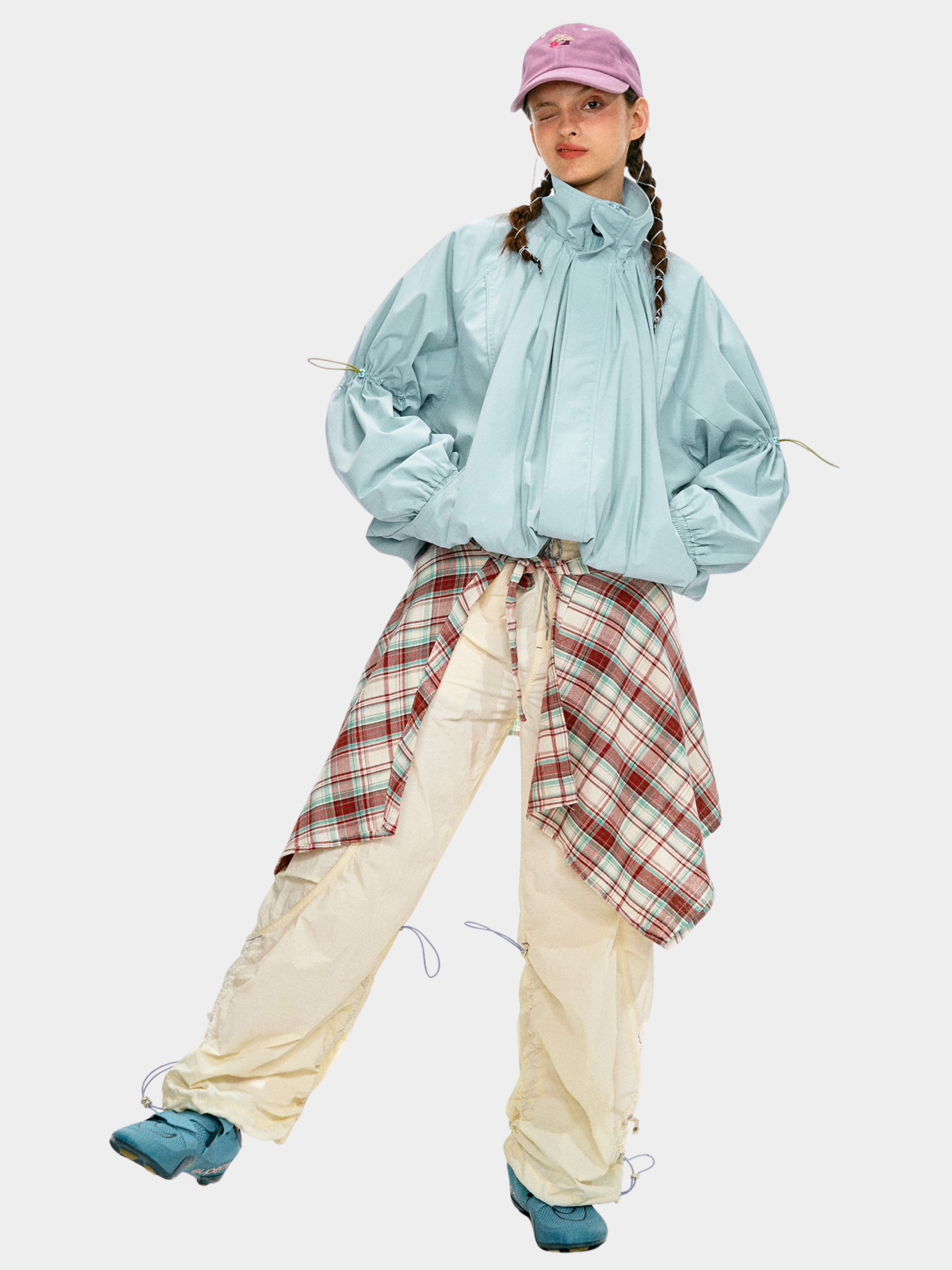 ShadowMode - Women's C6 Water-Repellent Bubble Collar Ruched Jacket