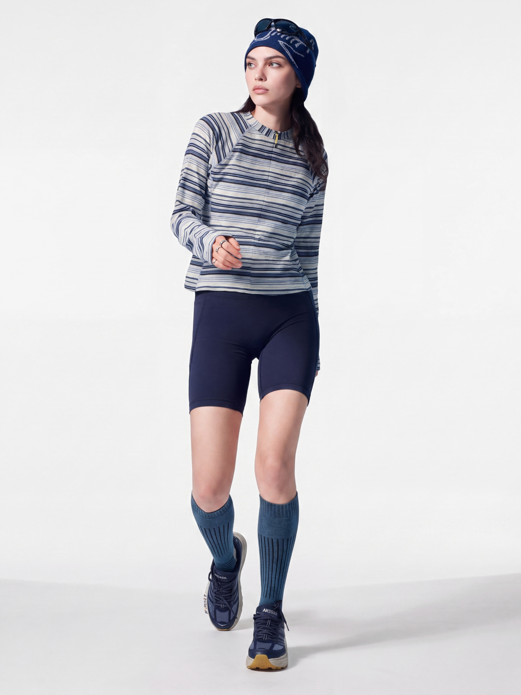 FitDrift - Women's Soft Breathable Slim-Fit Striped T-Shirt