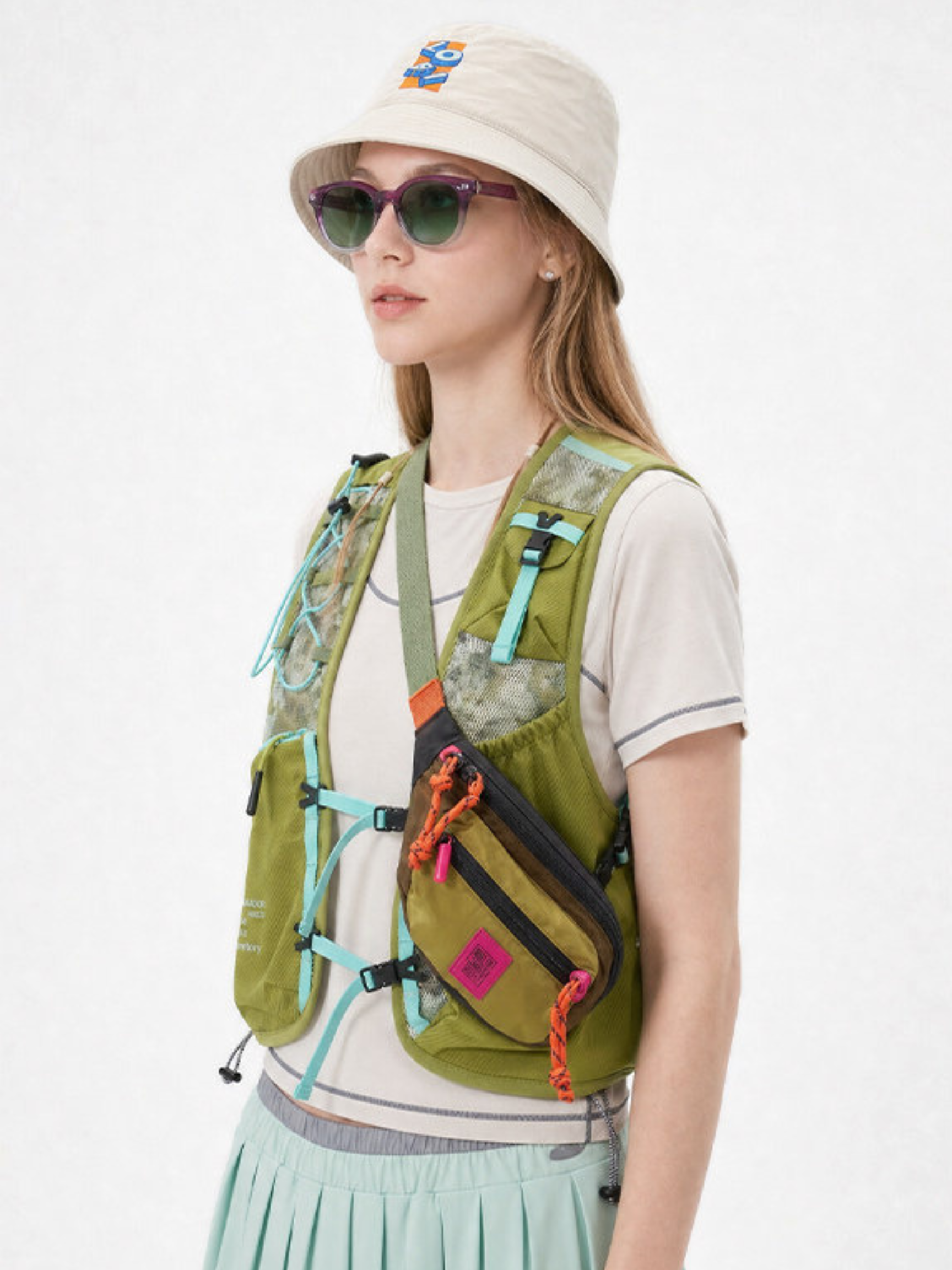 Rooted - Unisex Reflective Camo Multi-Pocket Vest