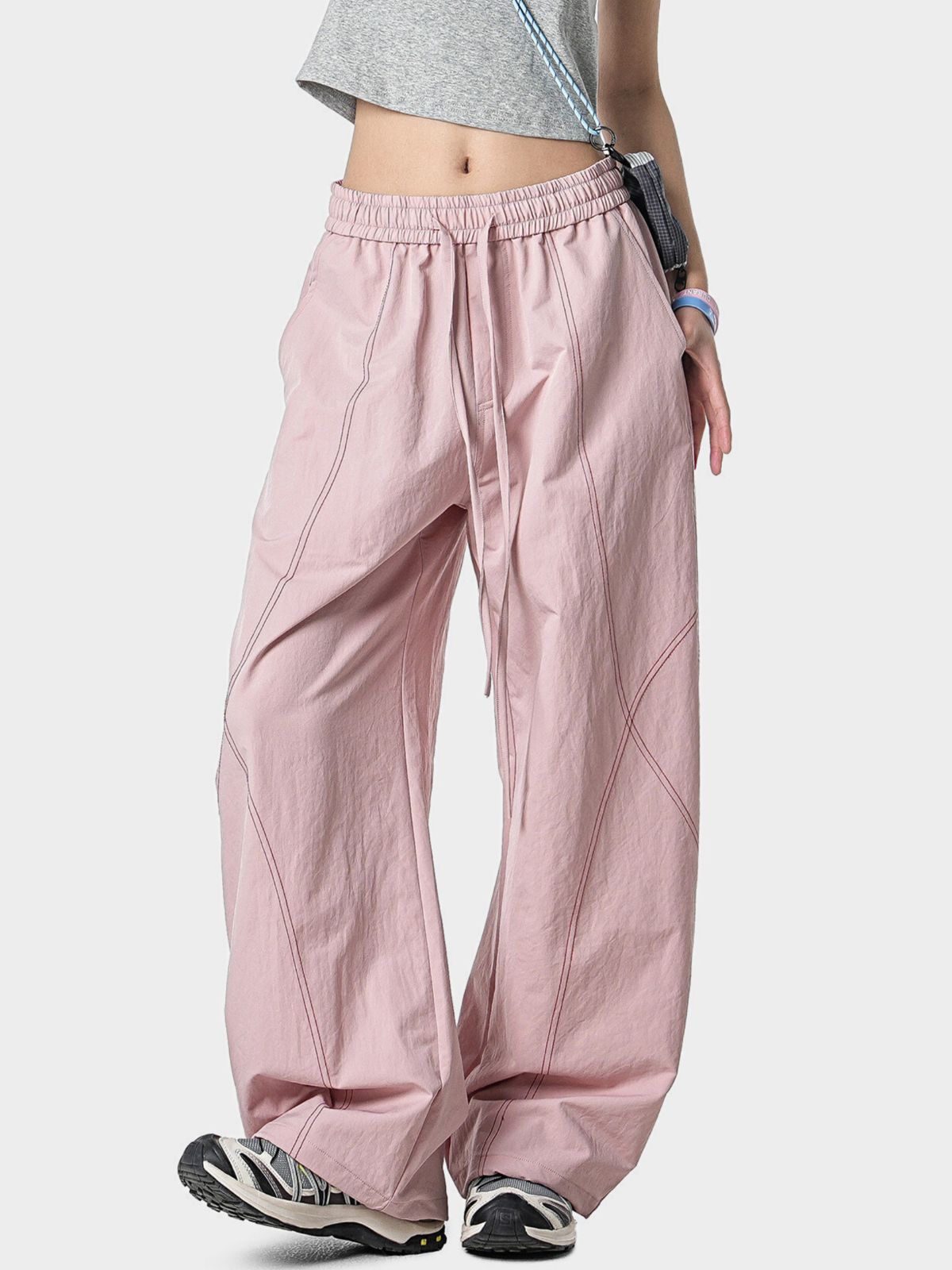 Stormrush - Unisex Contrast-Stitch Water-Repellent Paratrooper Pants