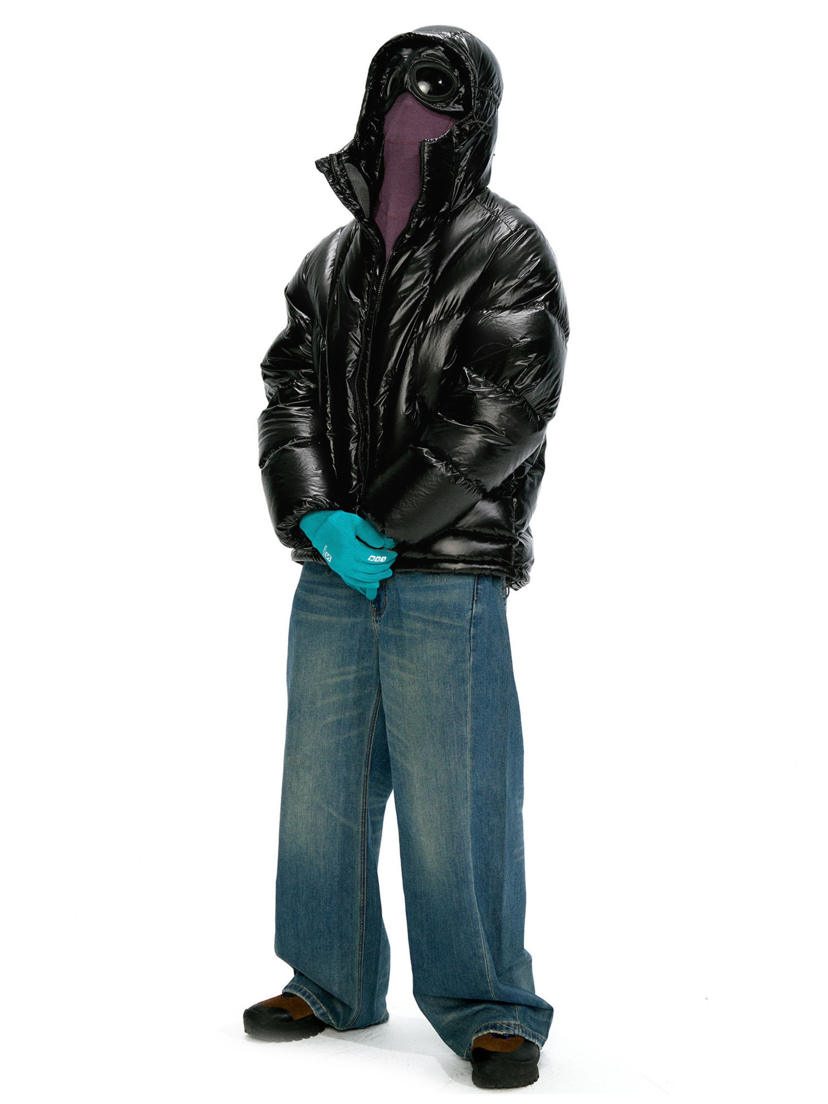 CampClip - Men's 90% White Duck Down Detachable Goggle Mask Jacket