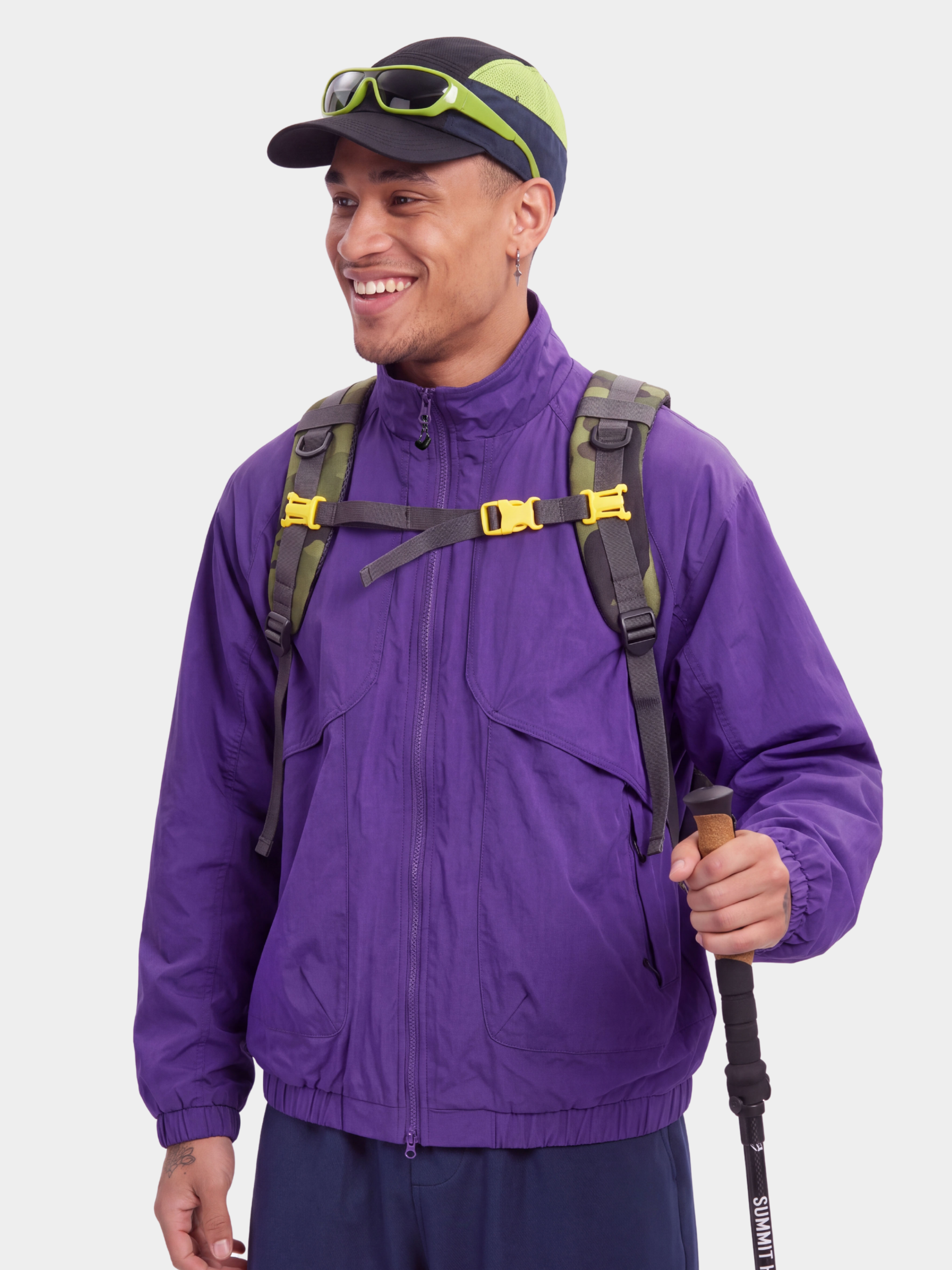 SkyVeil - Lightweight Water-Repellent Stand Collar Jacket