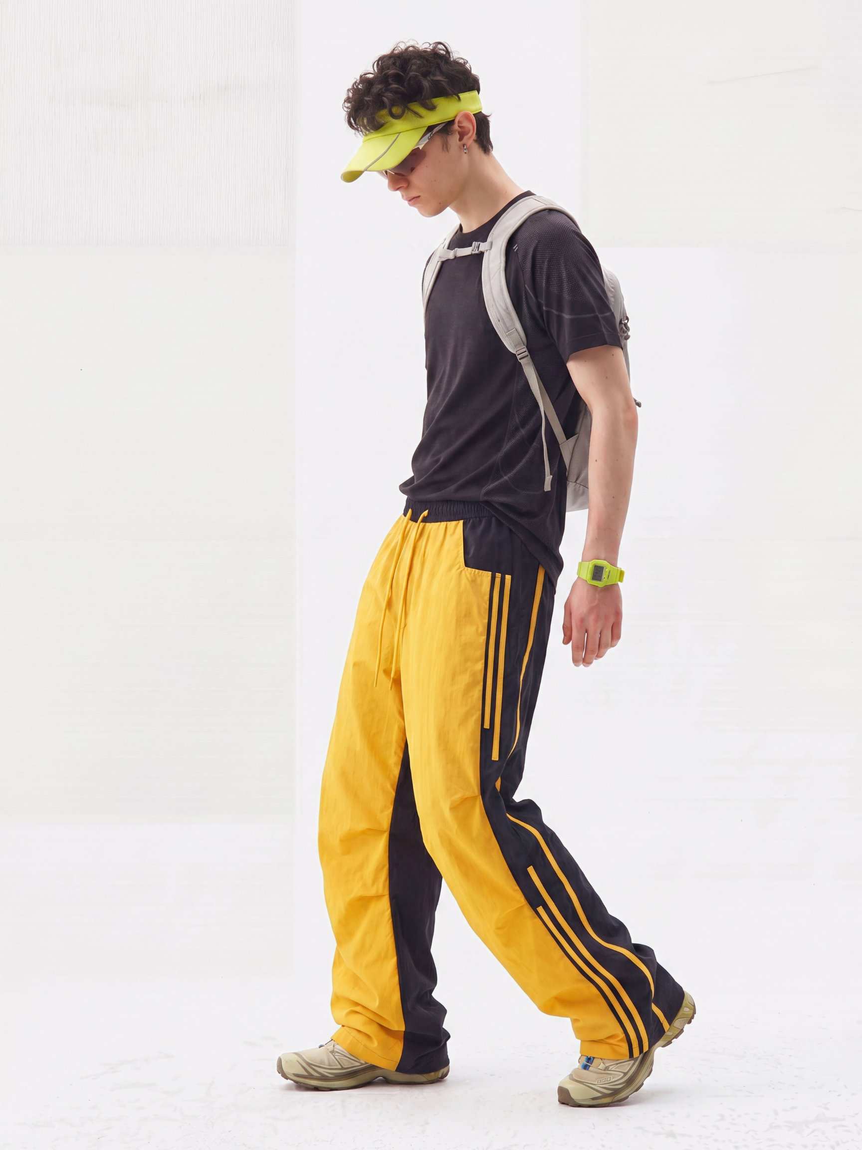 DriftFold - Unisex Water-Repellent Striped Colorblock Wide-Leg Pants