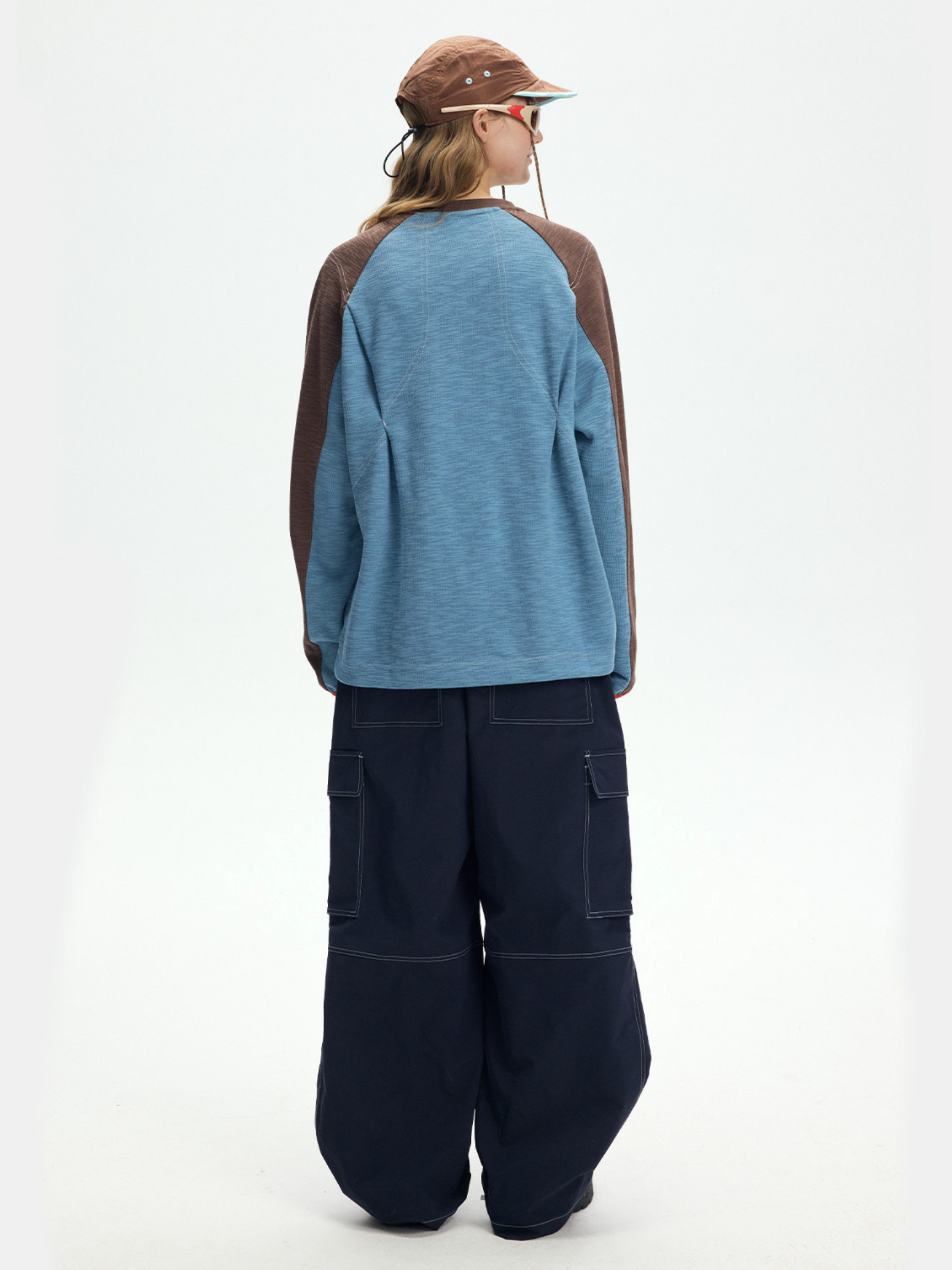 Balance - Women's Contrast Raglan Sleeve Oversized Long sleeves