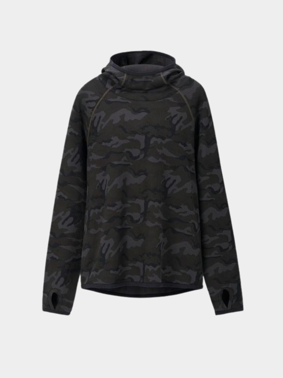 CamoMist - Windproof Warm Waffle Hooded Sweatshirt