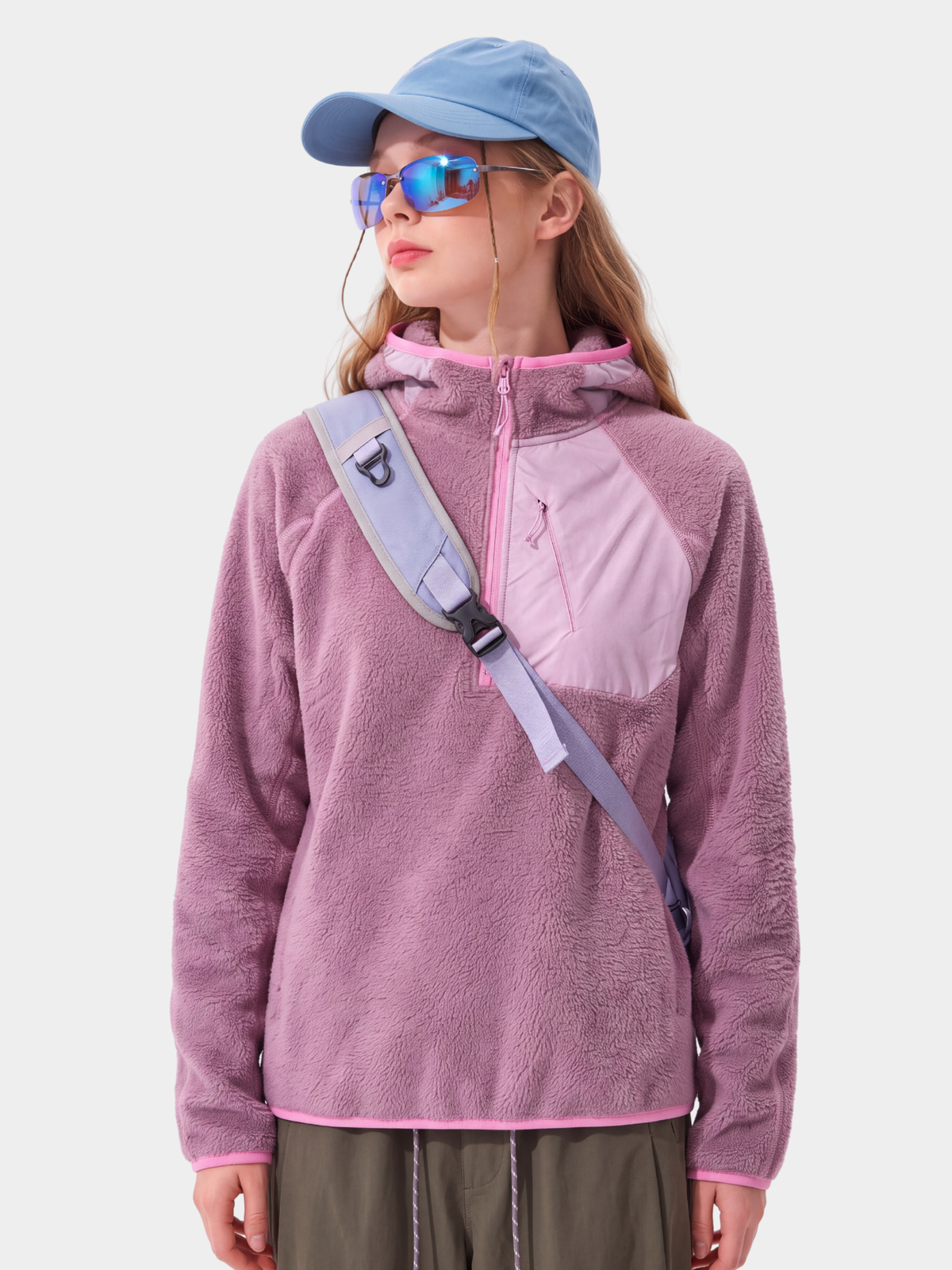 LiteDrift - Unisex Lightweight Textured Fleece Hooded Sweatshirt