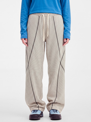PaleLine - Women's Striped Wide-Leg Drawstring Pants