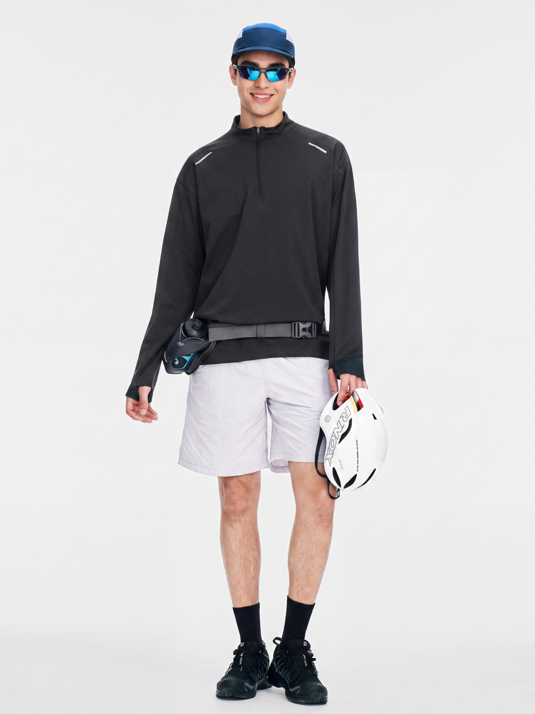 BreezeZip - Men's UPF40+ Quick-Dry Half-Zip Breathable T-Shirt