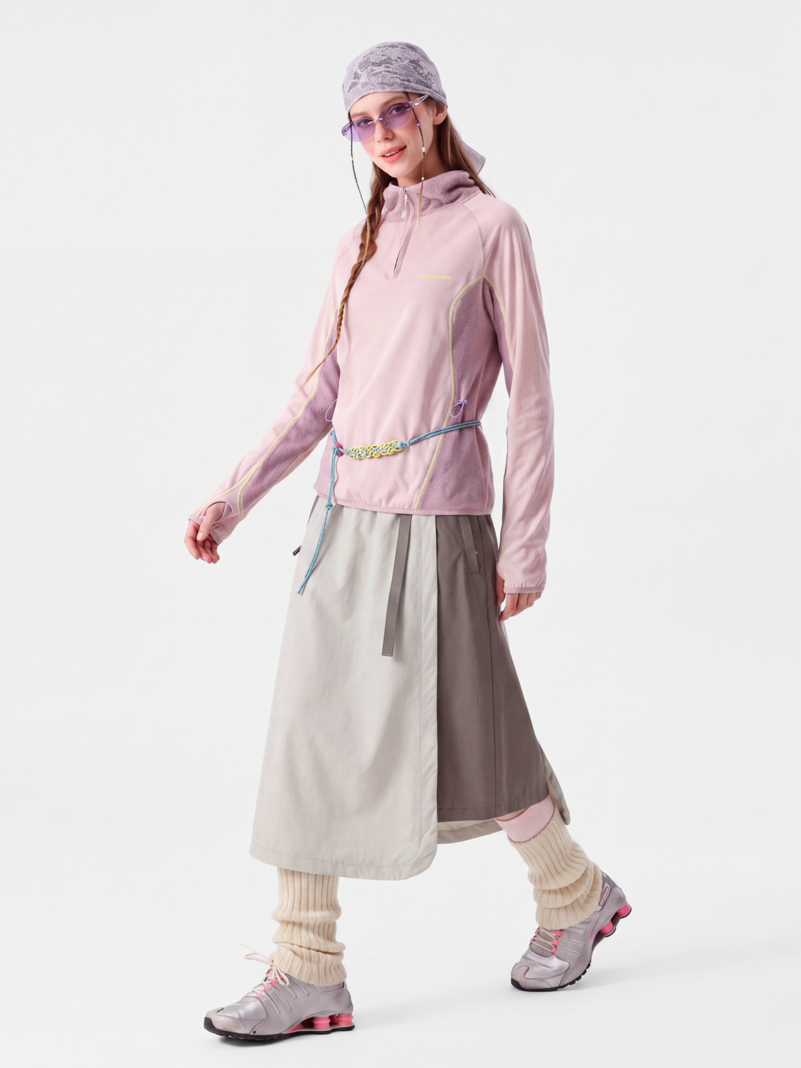 ScuffDrape - Women's Teflon® Water-Repellent Color-Block A-Line Skirt
