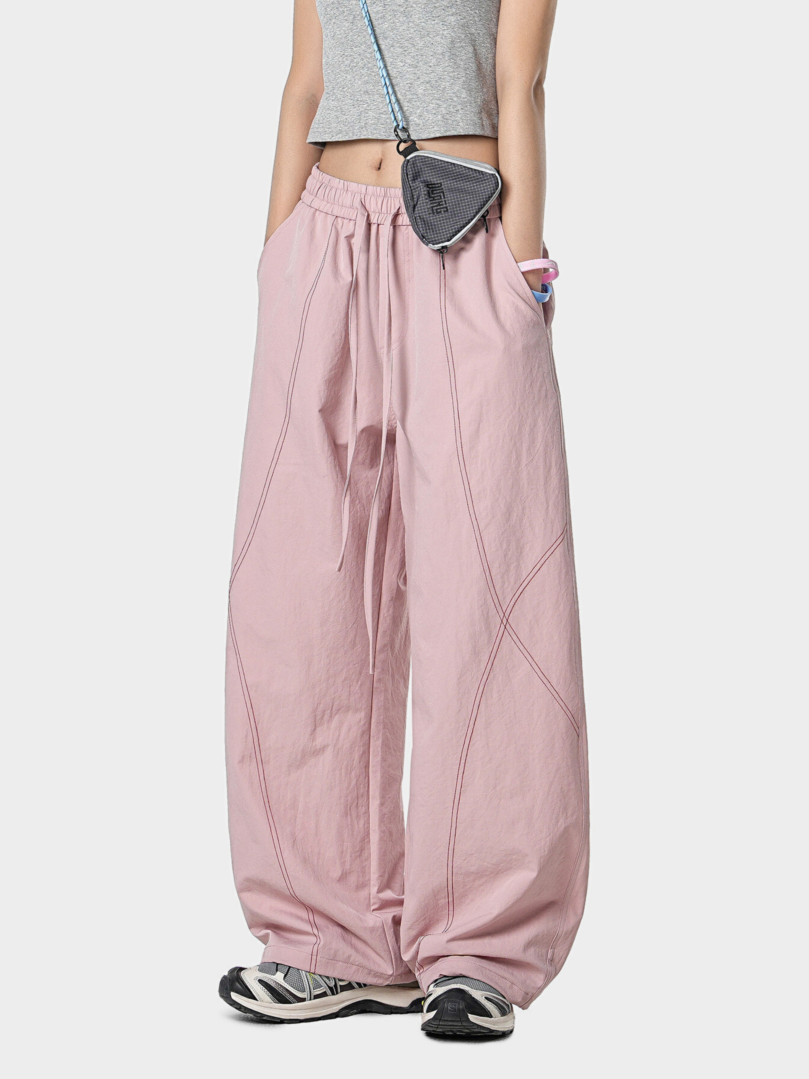 Stormrush - Unisex Contrast-Stitch Water-Repellent Paratrooper Pants