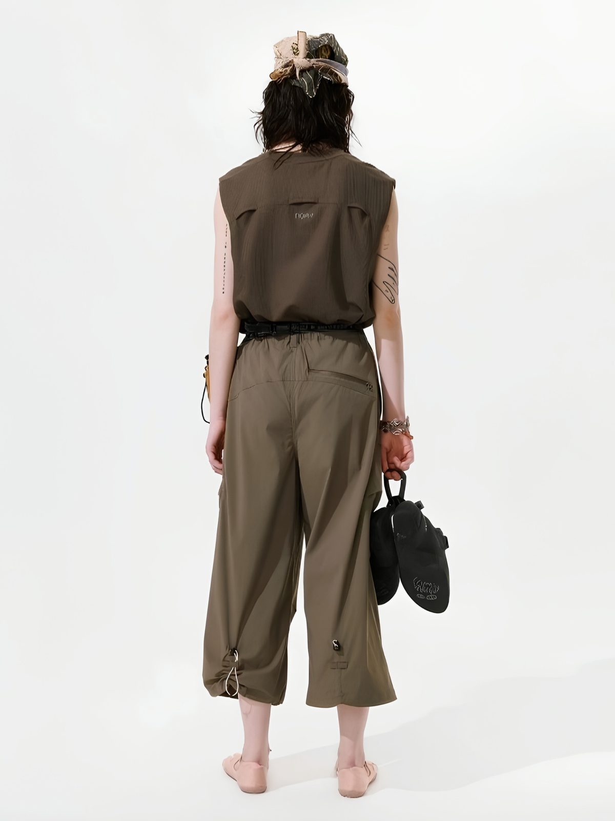 FoldDraw - Unisex Quick-Dry Adjustable Pleated Lightweight Cropped Pants
