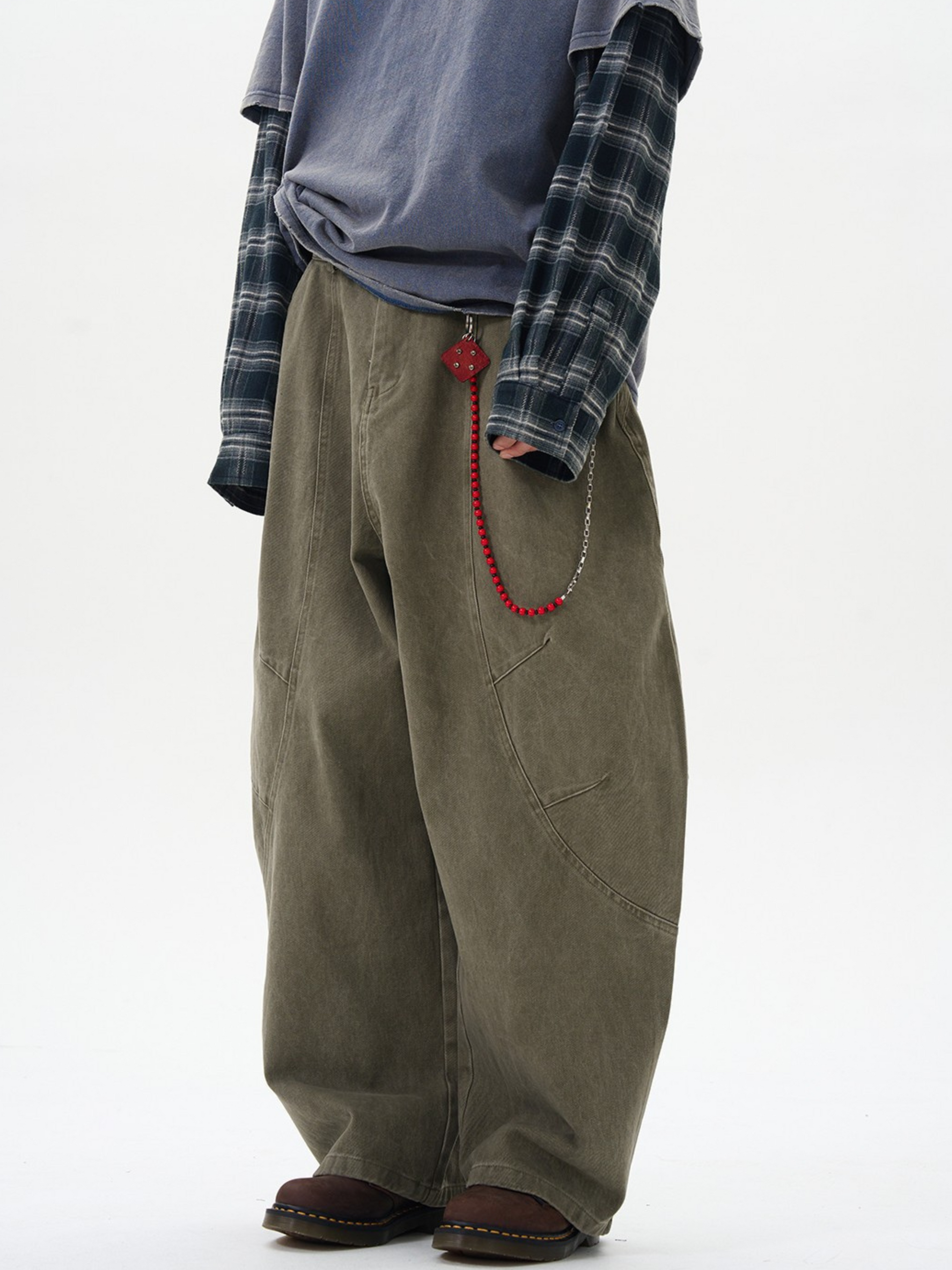 EagleSet - Unisex Loose-Fit Curved-Cut Utility Pants GONGGAR SPORTS