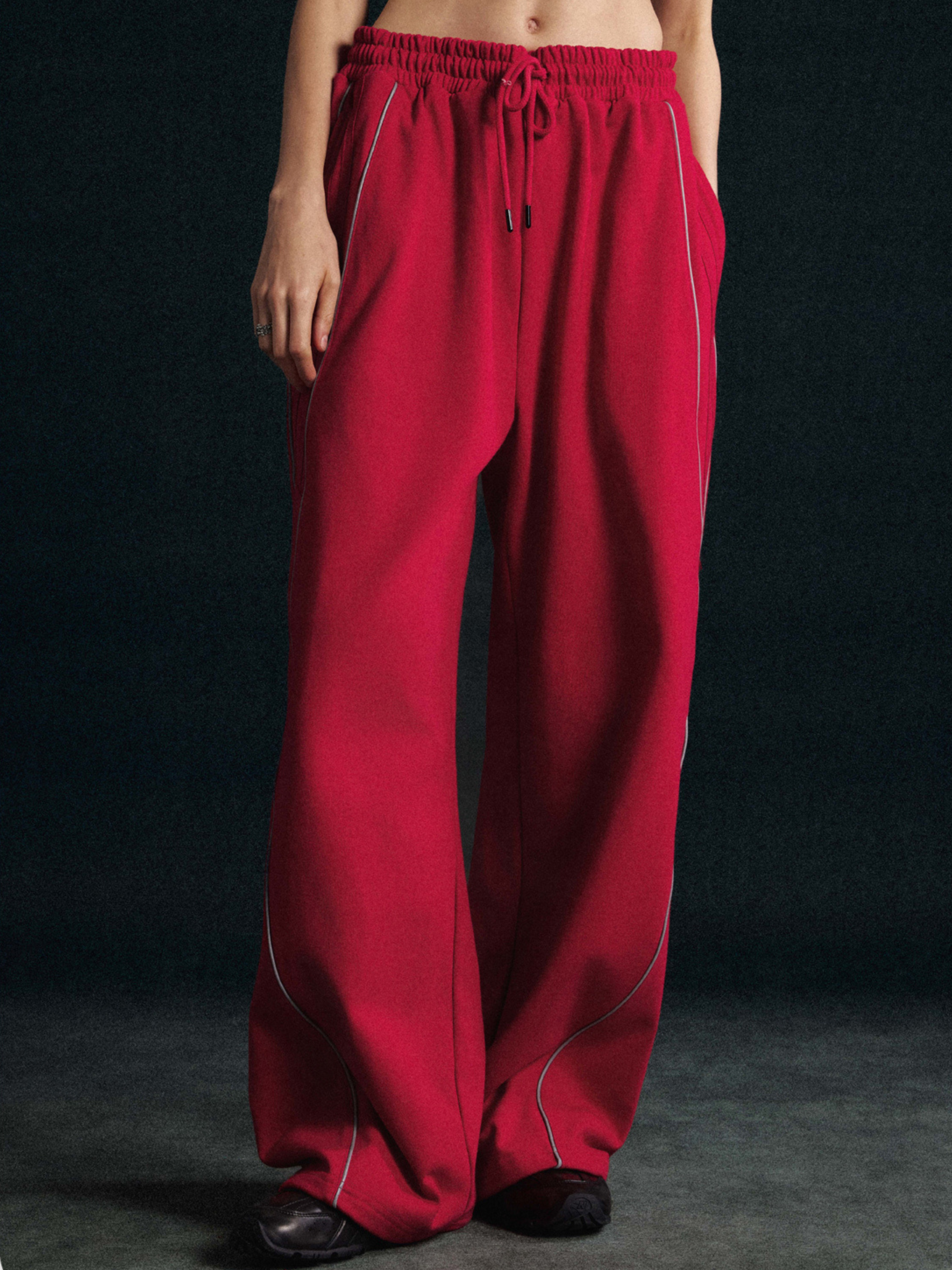 Thunderclaw - Reflective Stripe Straight-Leg Jogger Pants