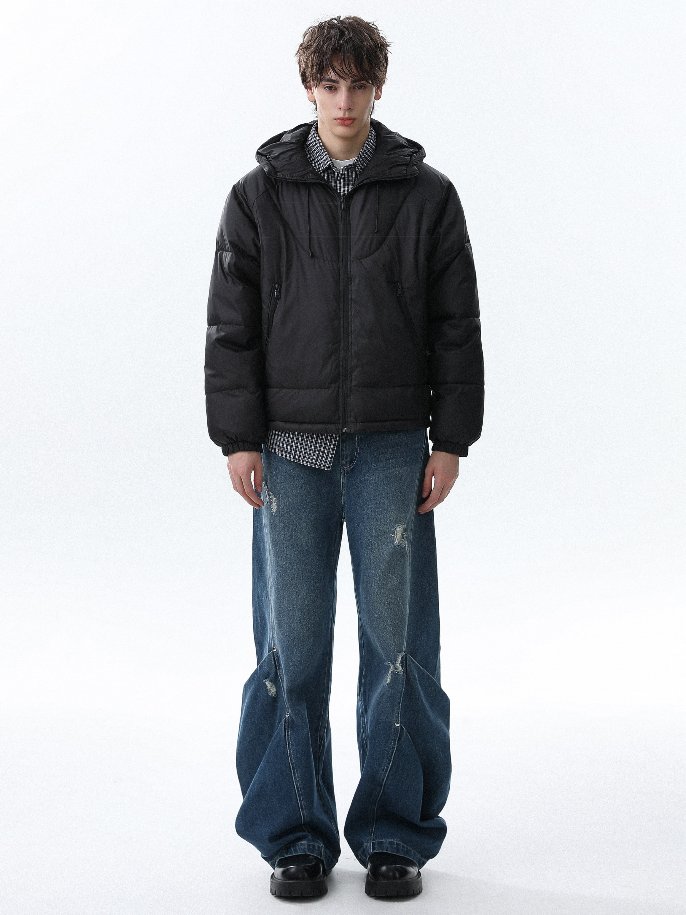 Trailcraft - Unisex Solid Color Quilted Loose Padded Jacket