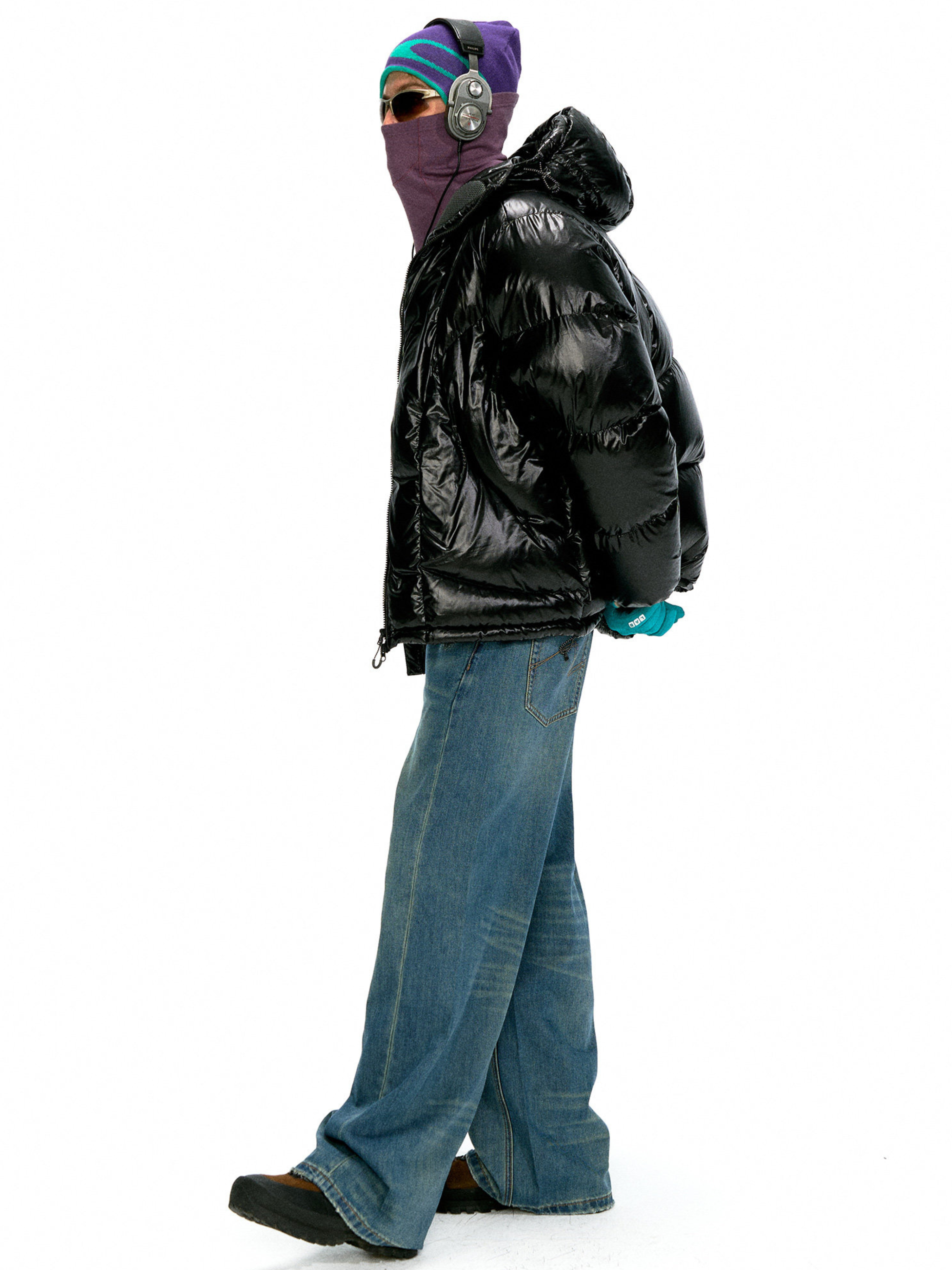 CampClip - Men's 90% White Duck Down Detachable Goggle Mask Jacket