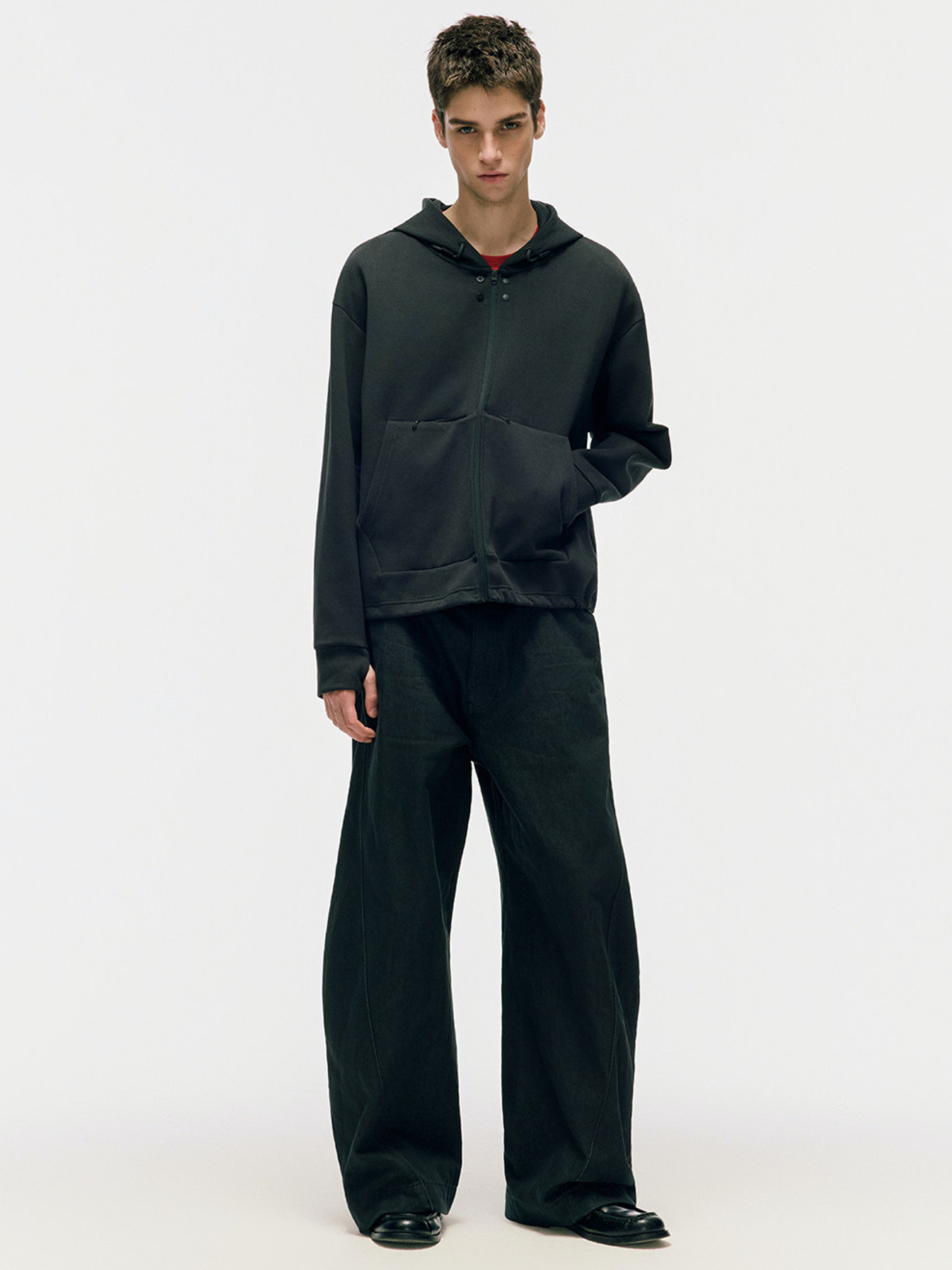 SandDune - Pleated Curved-Leg Utility Pants
