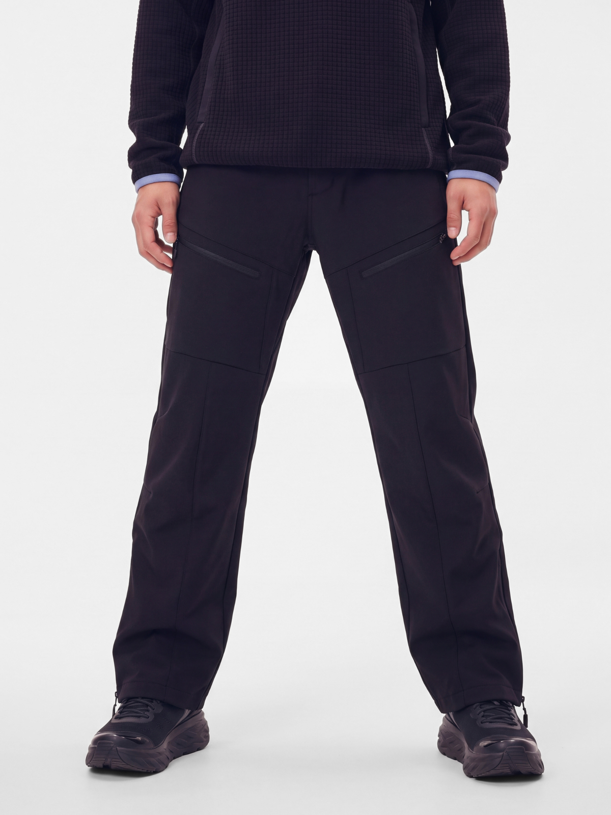 AlpineShift - Men's Windproof Fleece-Lined Side-Zip Softshell Pants