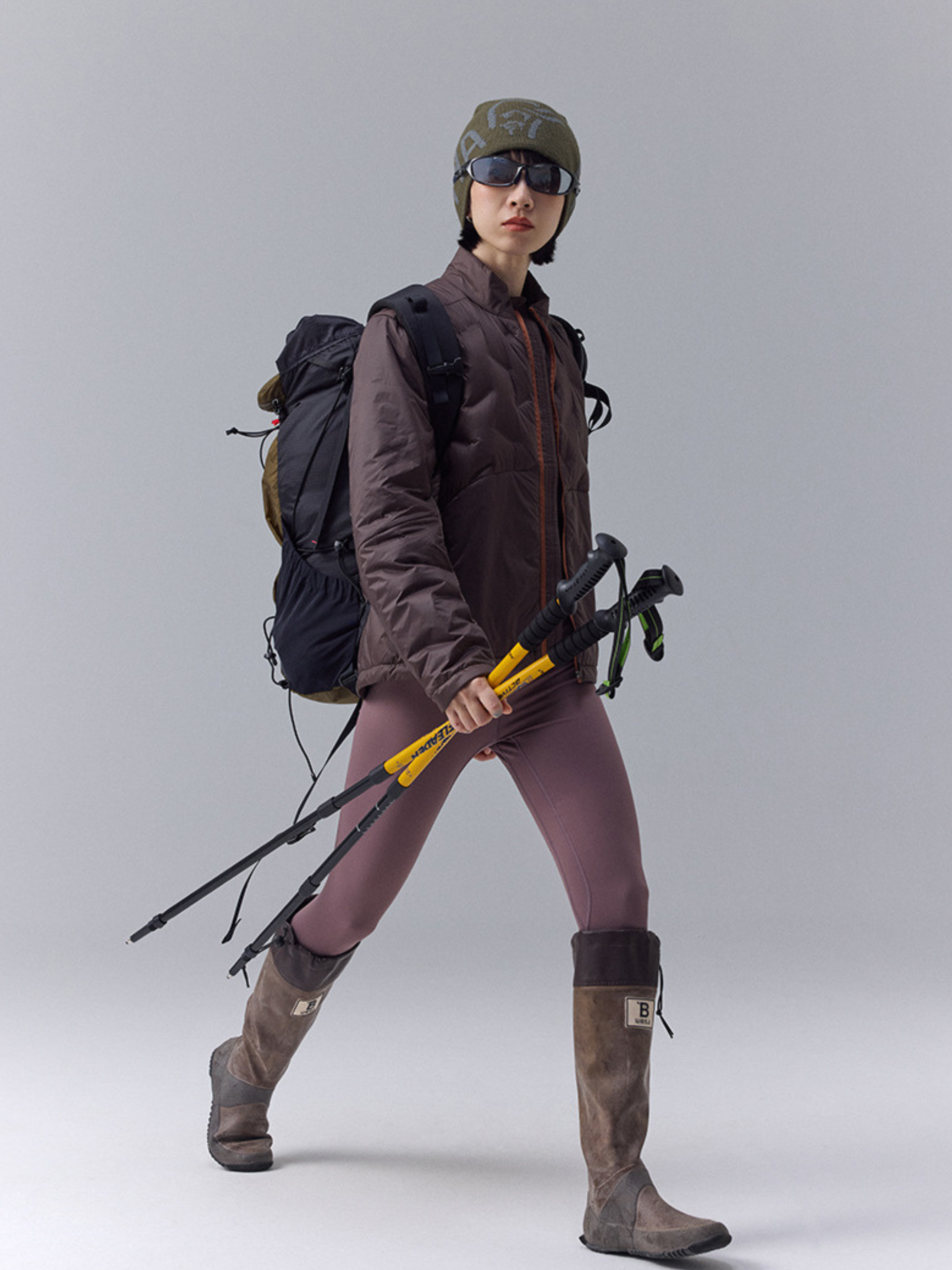 DryBench - Unisex Spliced Collar Outdoor Down Jacket