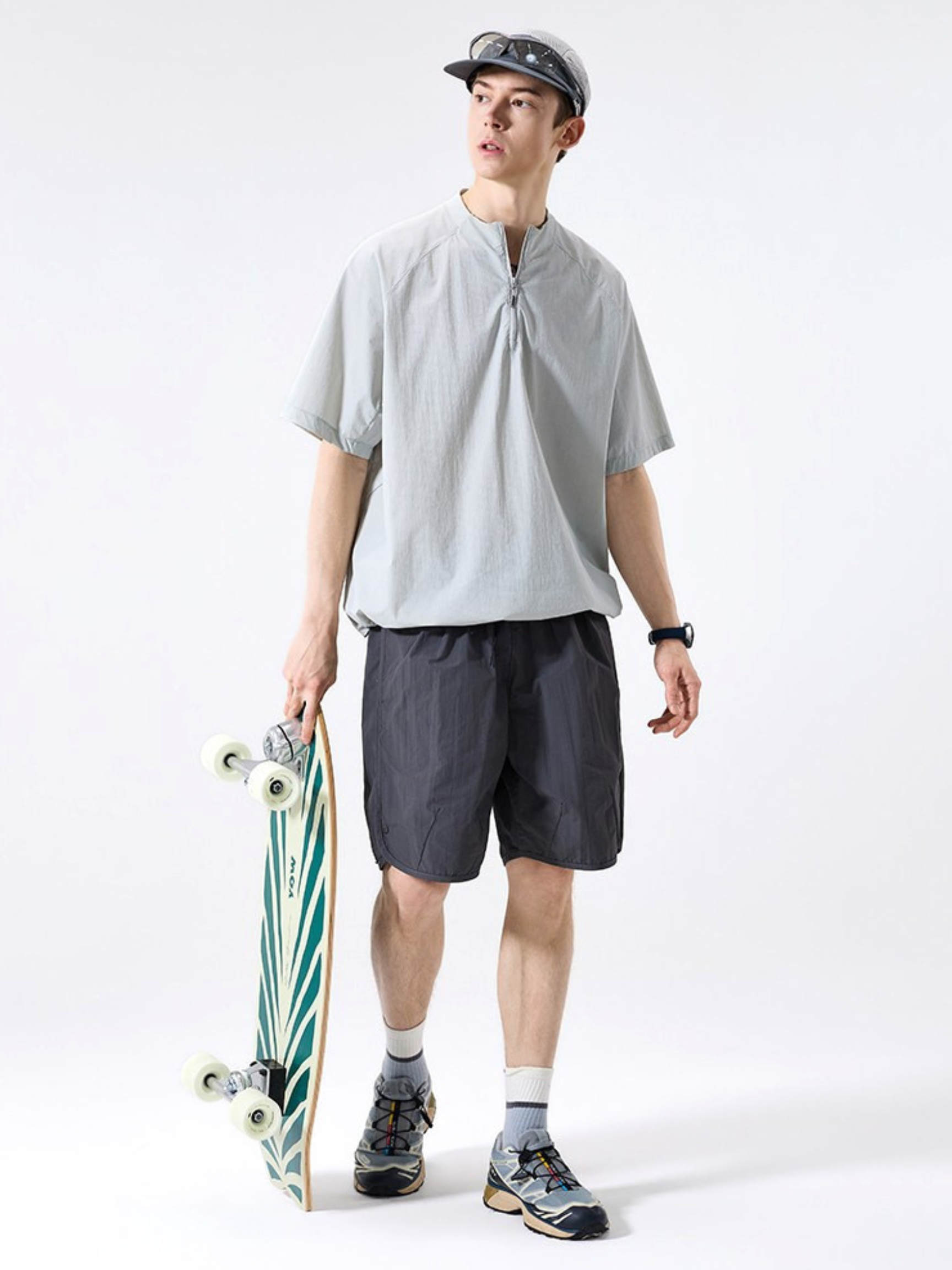 VentFlow - Moisture-Wicking Half-Zip Quick-Dry T-Shirt