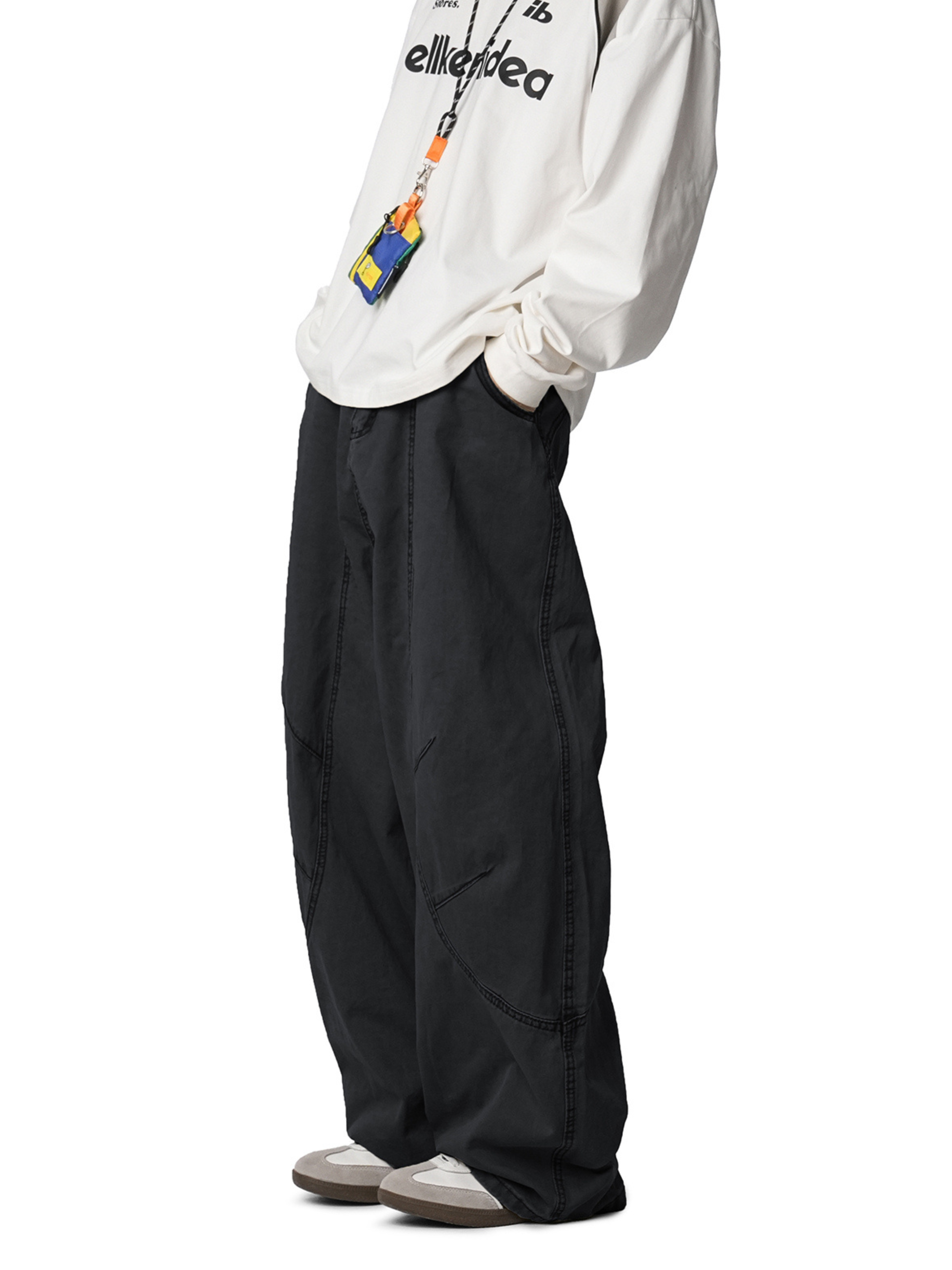 Freewind - Men's Pure Cotton Straight-Leg Loose Scimitar Pants