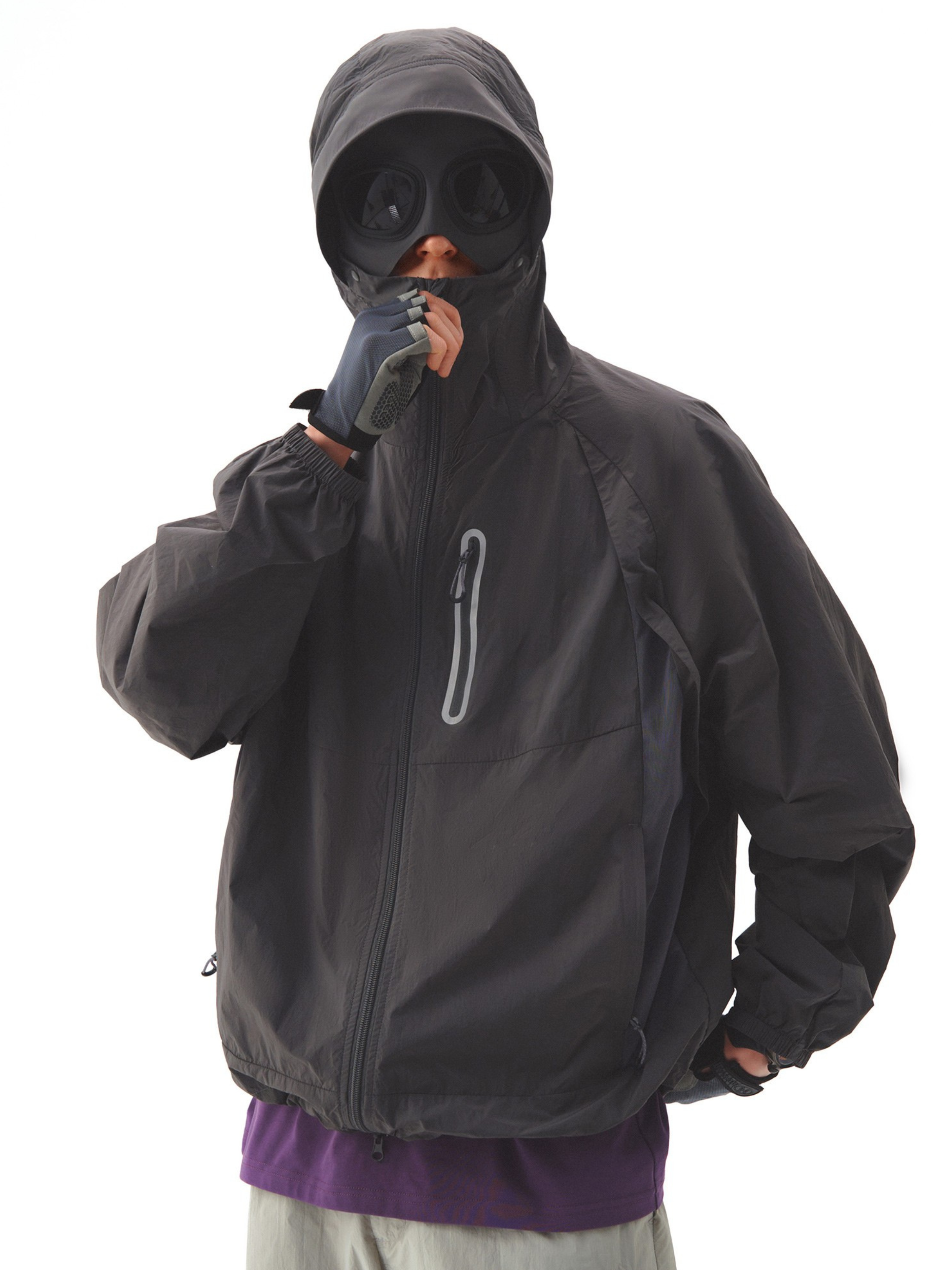 CampCoat - Unisex UPF 100+ Detachable Goggle Face-Shield Sun Jacket