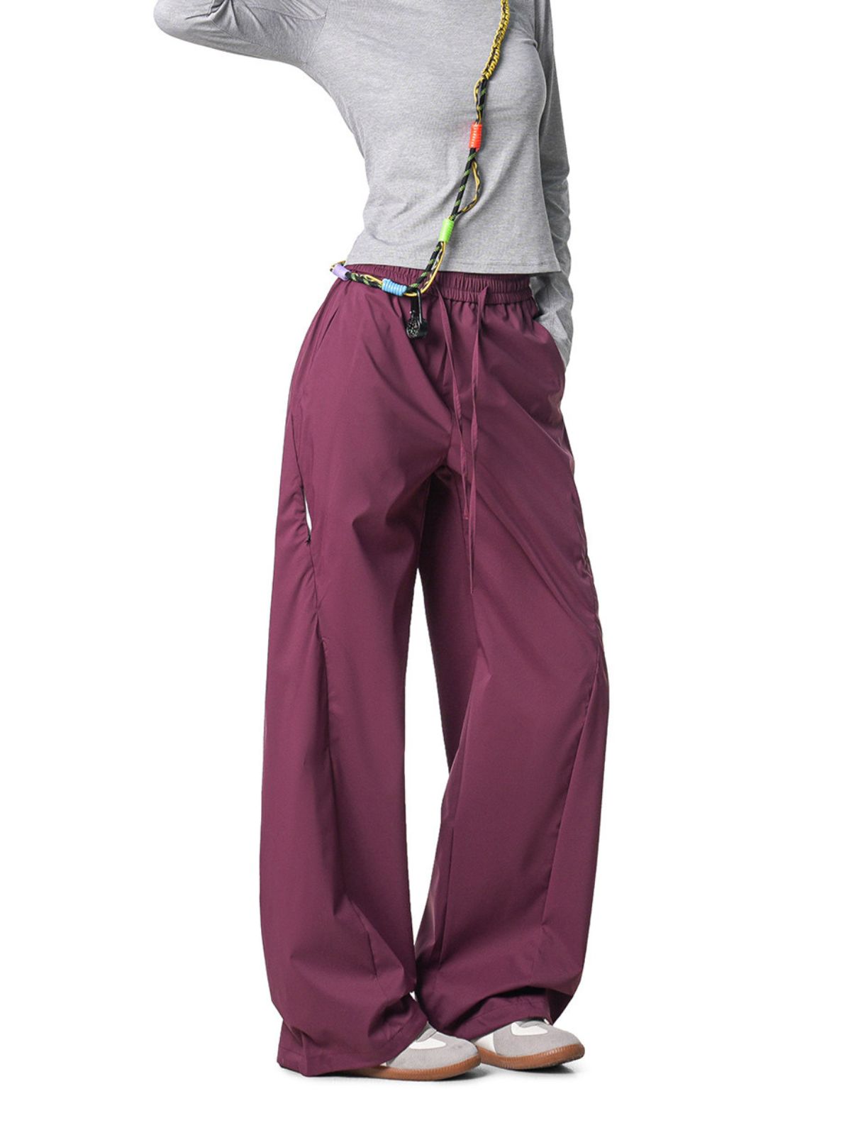 Gusttrek - Geometric Seam Relaxed Straight-Leg Pants